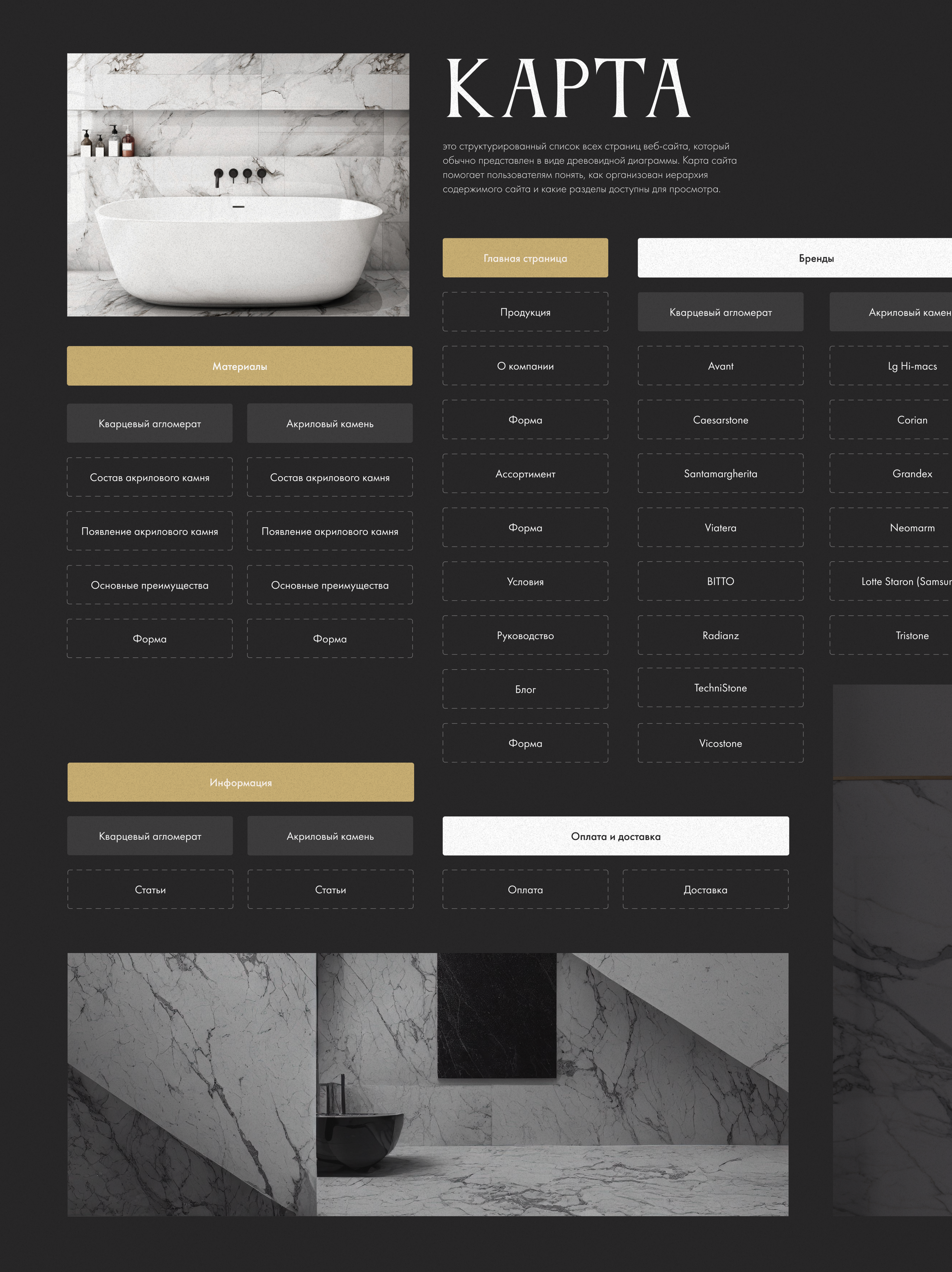 Корпоративный сайт - искусственный камень Store-Stone — Изображение №3 — Интерфейсы, Брендинг на Dprofile
