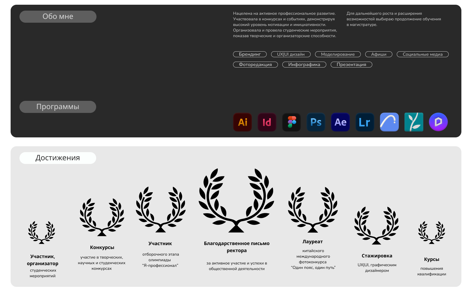 Портфолио в Московский Политех — Изображение №2 — Интерфейсы, Брендинг на Dprofile