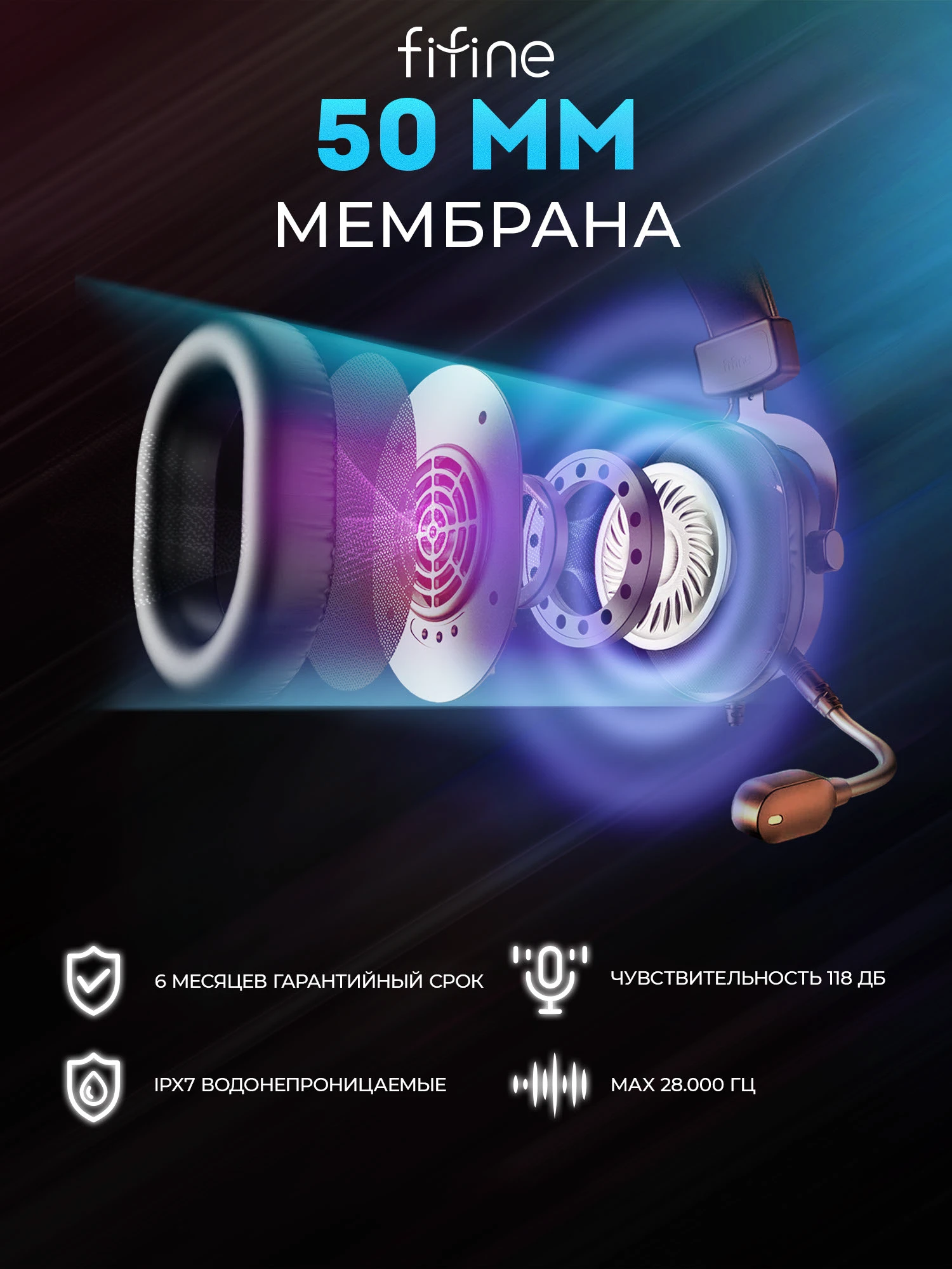 Игровые наушники. Карточка для макретплейса — Изображение №3 — Графика, Маркетинг на Dprofile