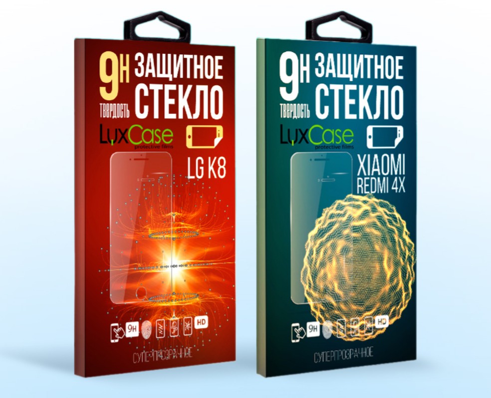 Упаковка "Защитное стекло" — Брендинг, Графика на Dprofile