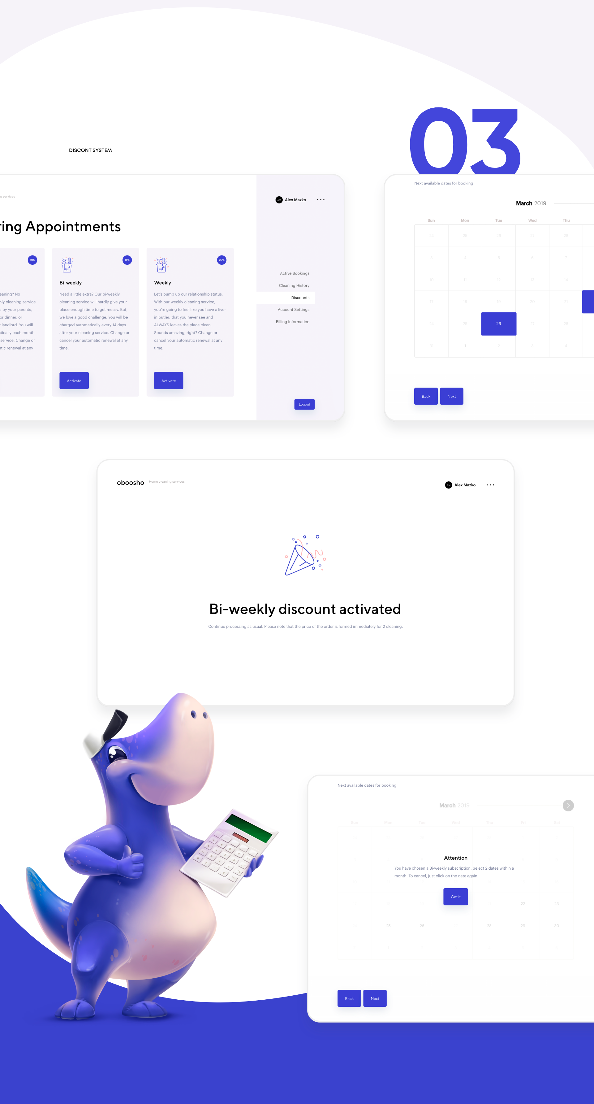 Oboosho — New York Cleaning — Изображение №5 — 3D, Интерфейсы на Dprofile