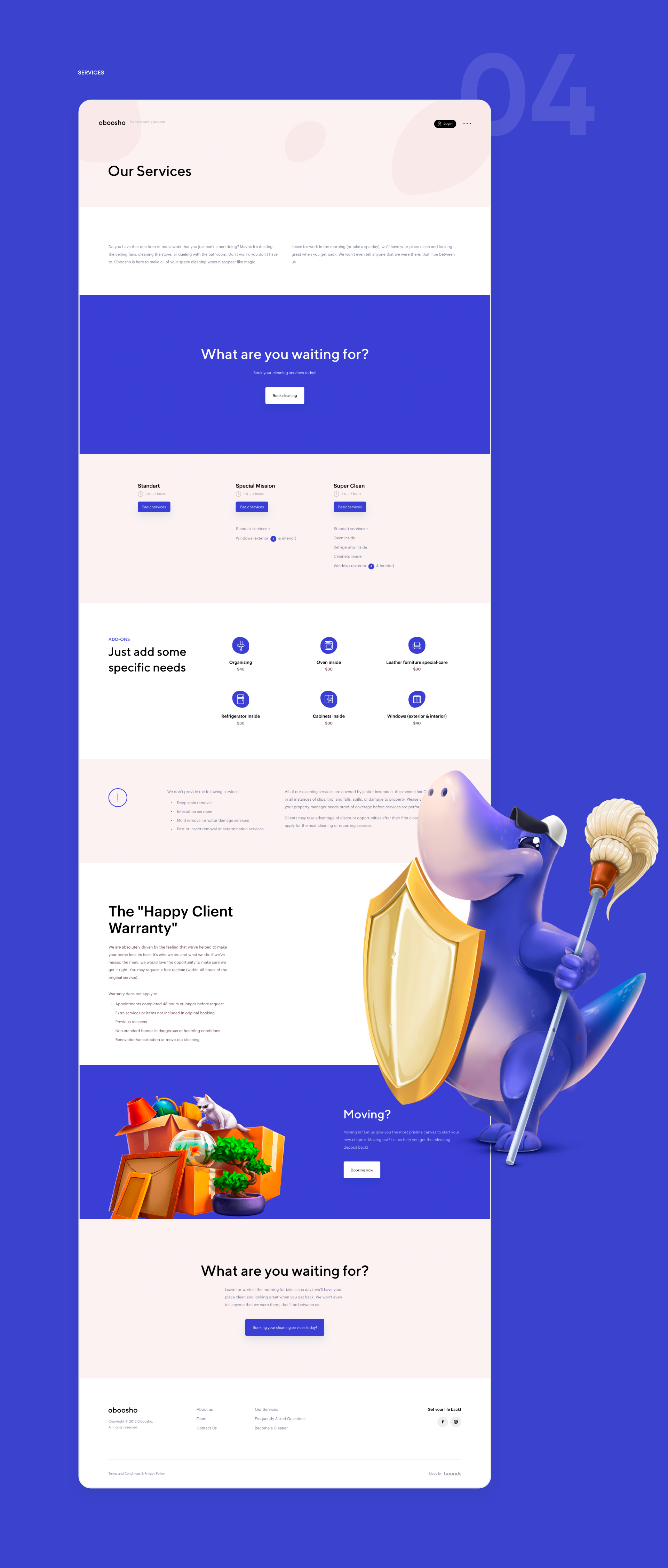 Oboosho — New York Cleaning — Изображение №6 — 3D, Интерфейсы на Dprofile