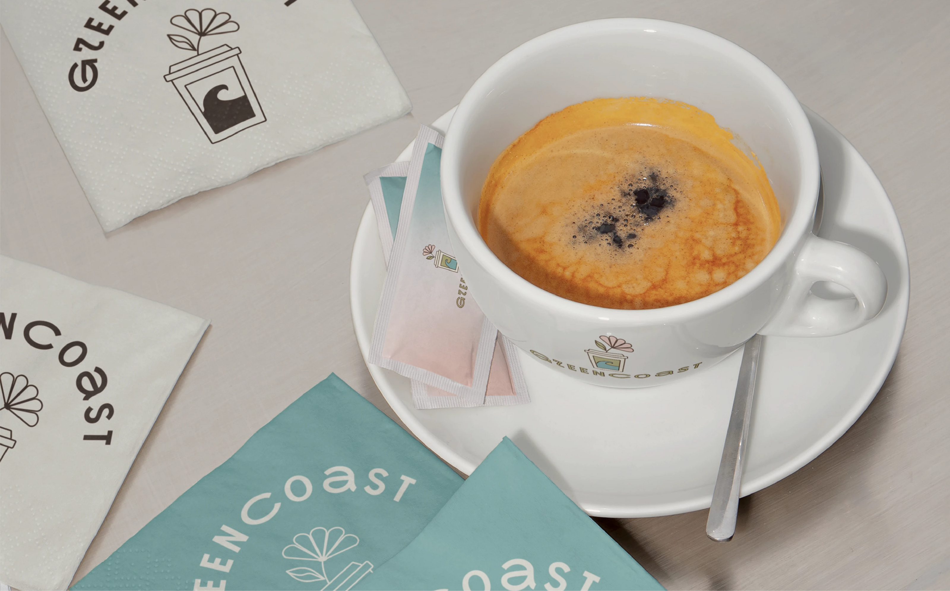 Айдентика кофейни greencost | caffee identity | logo | menu — Изображение №9 — Брендинг, Графика на Dprofile