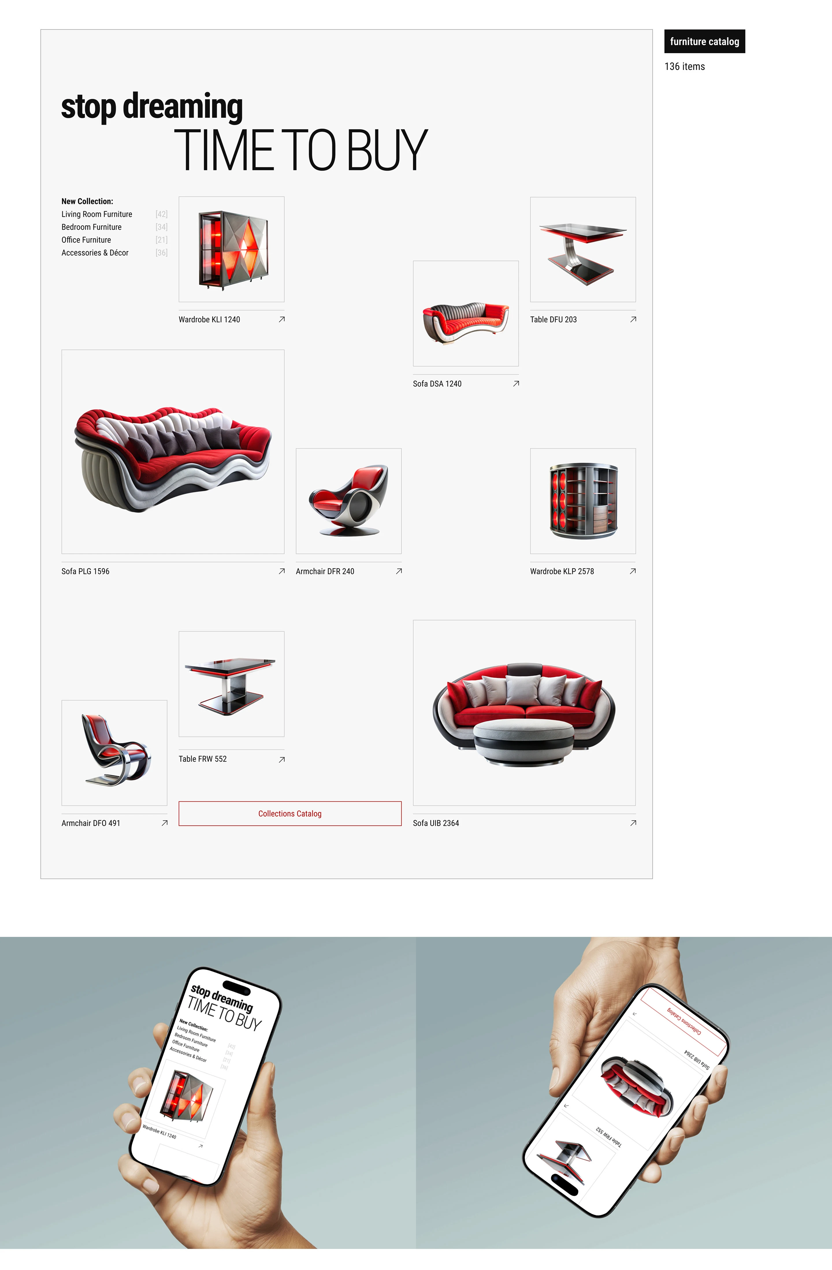 Furniture brand collection — Изображение №6 — Интерфейсы на Dprofile