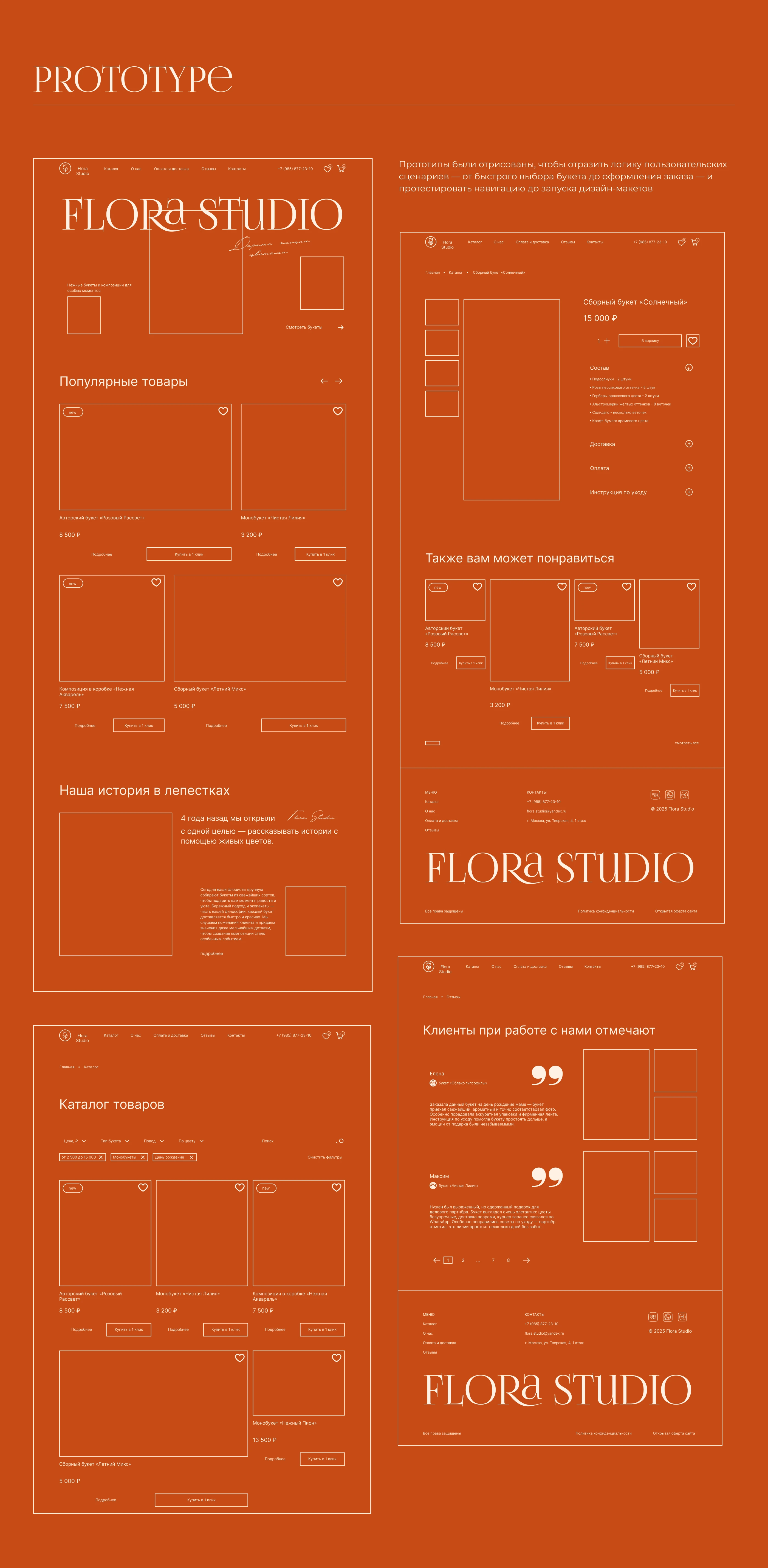 Flora Studio online store — Изображение №6 — Интерфейсы на Dprofile