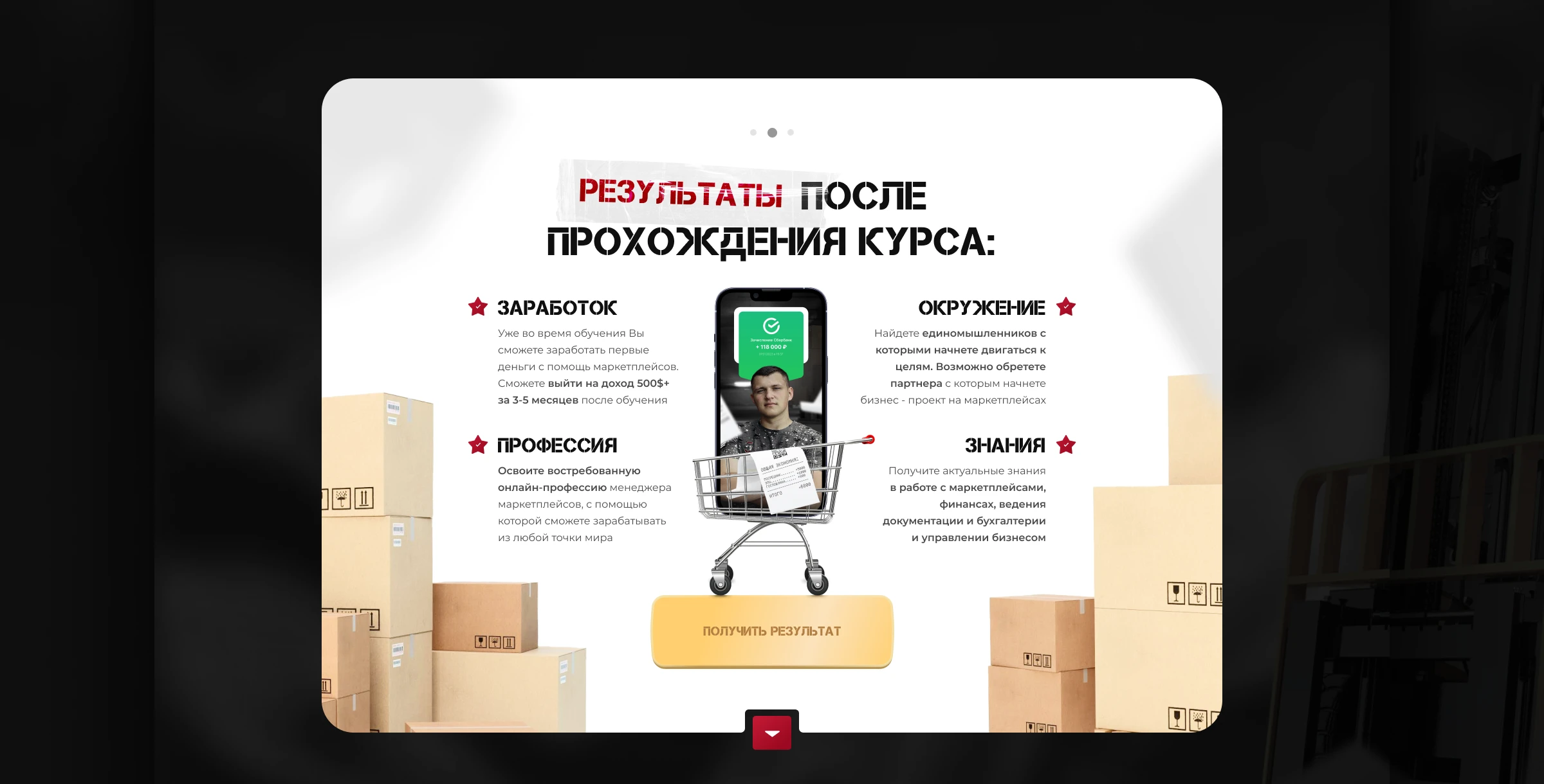 Landing Page for course on Wildberries and Ozon — Изображение №6 — Интерфейсы на Dprofile