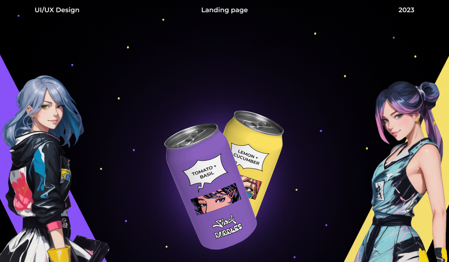 Landing page Shock Bubbles — Изображение №1 — Интерфейсы на Dprofile