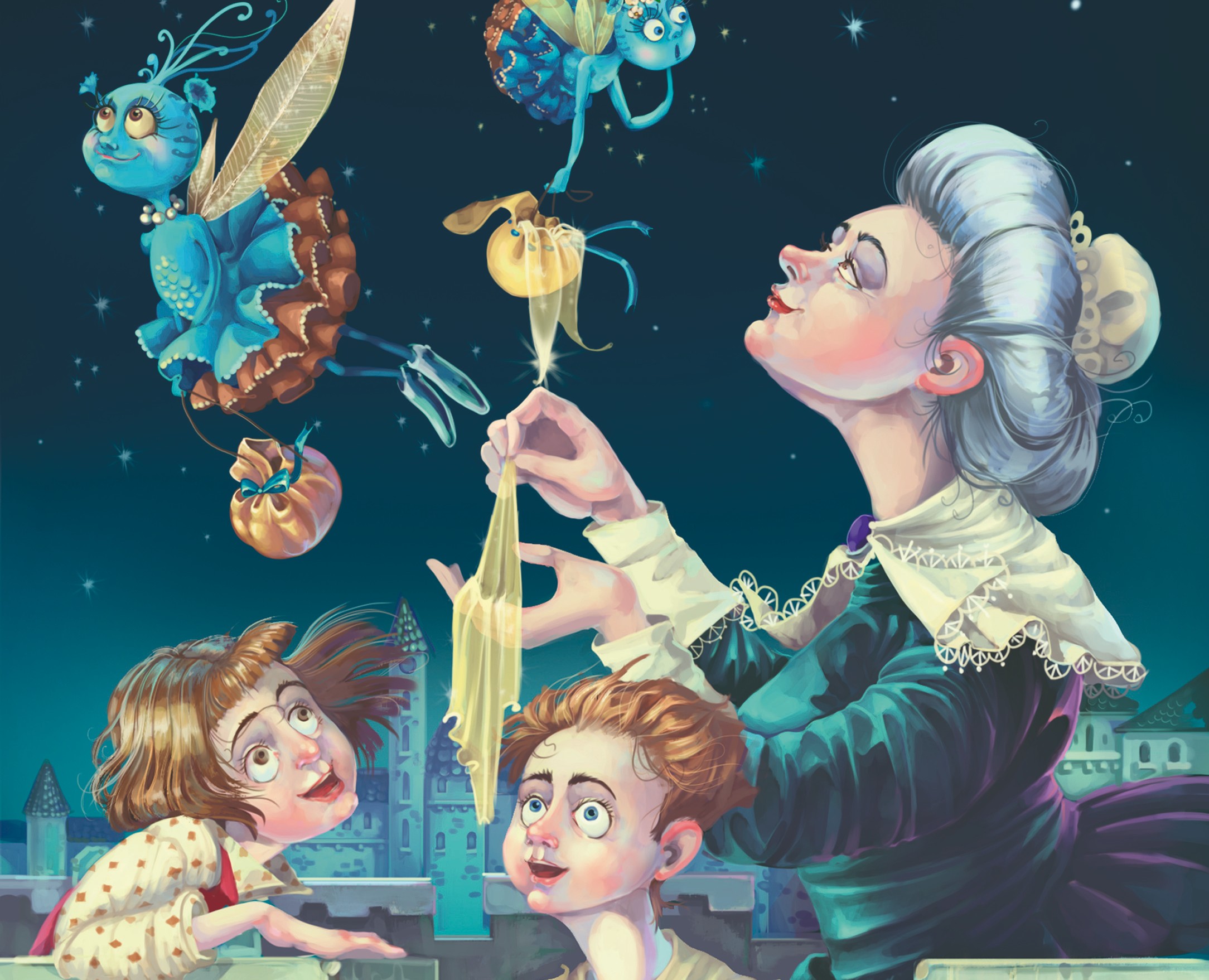 Книга Михаила Туруновского "Тетушка темнота" — Иллюстрация, Графика на Dprofile