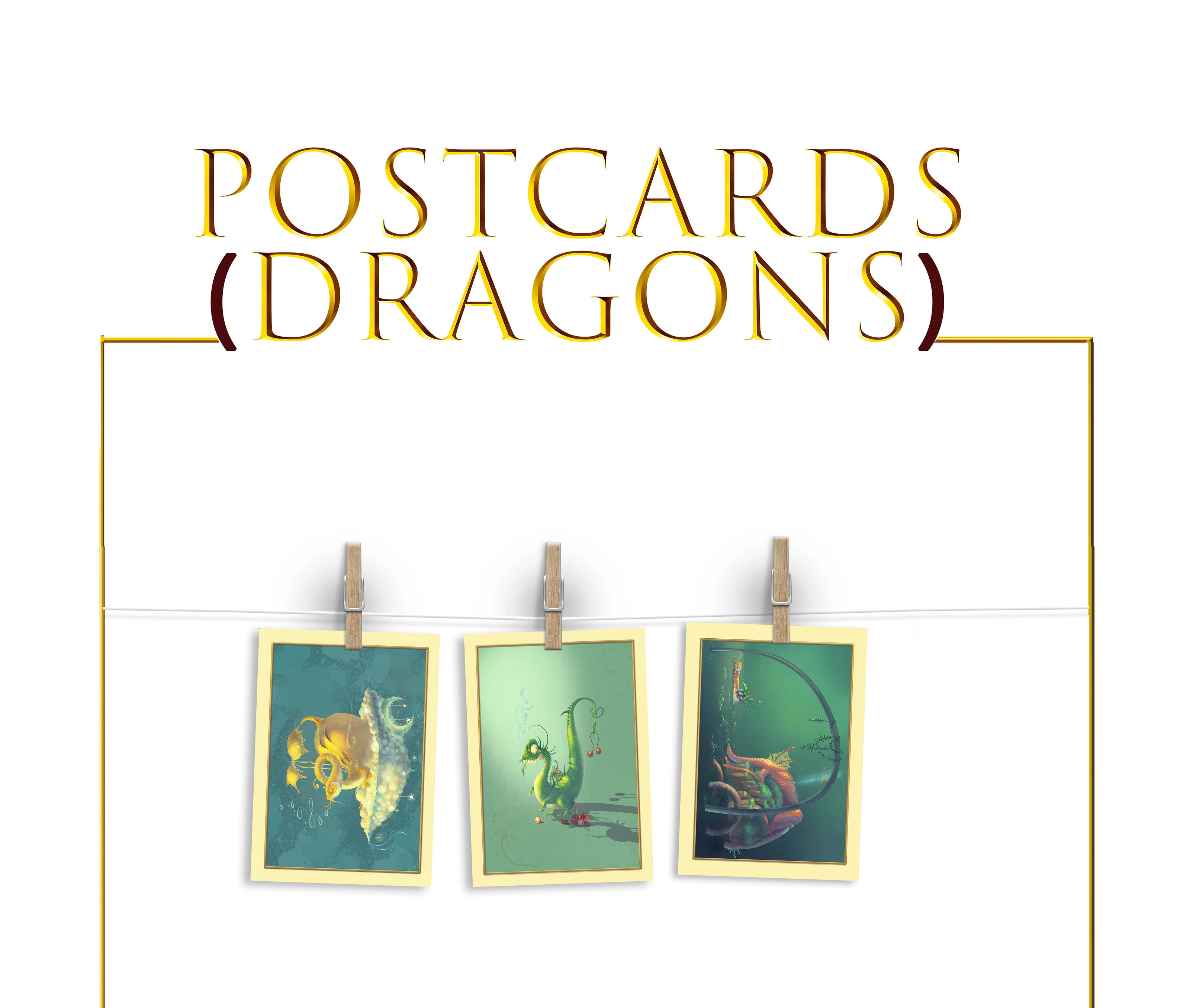 Открытки (Драконы) — Изображение №1 — Иллюстрация на Dprofile