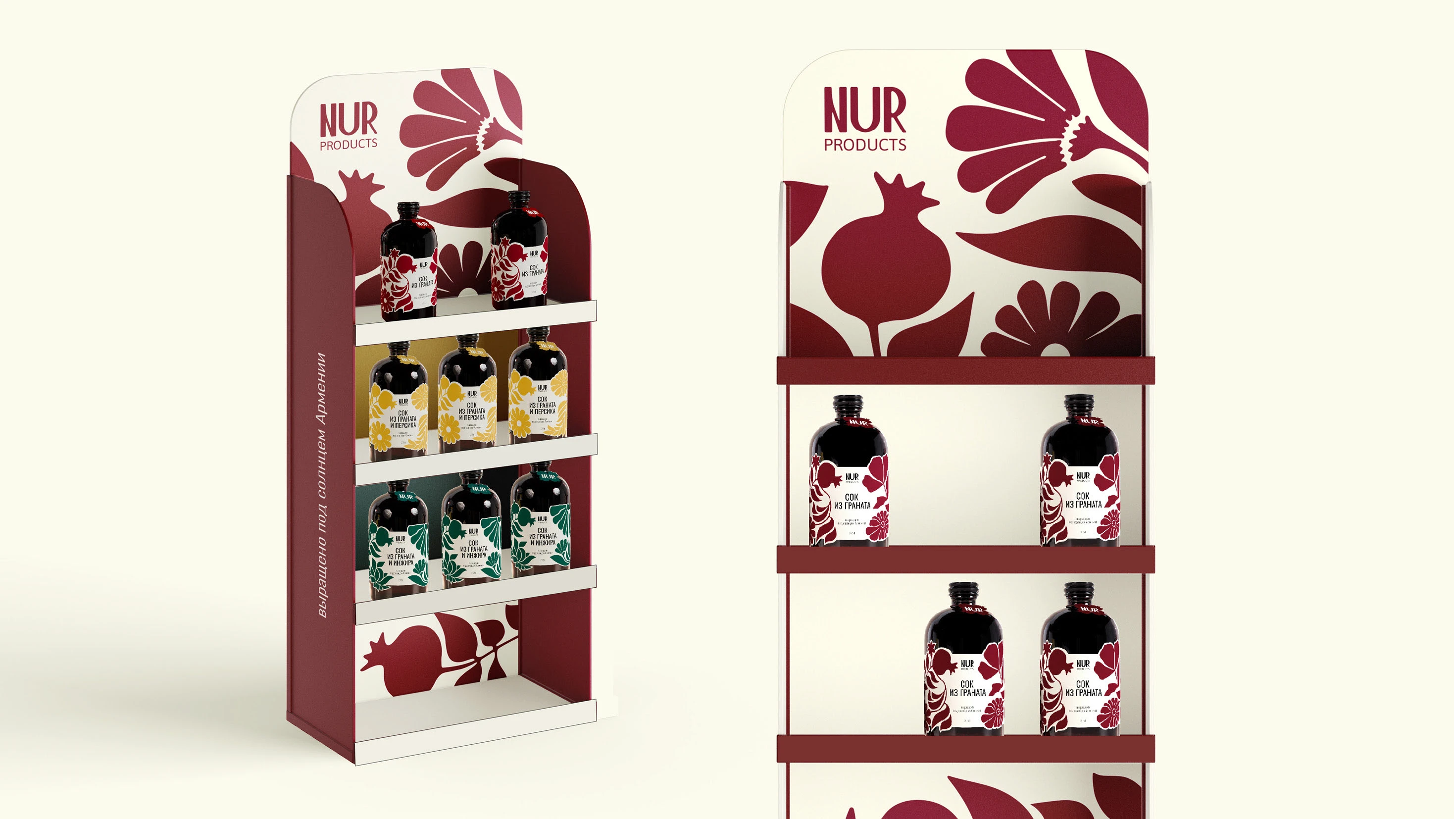 Упаковка бренда продуктов из граната NUR — Изображение №23 — Брендинг, 3D на Dprofile