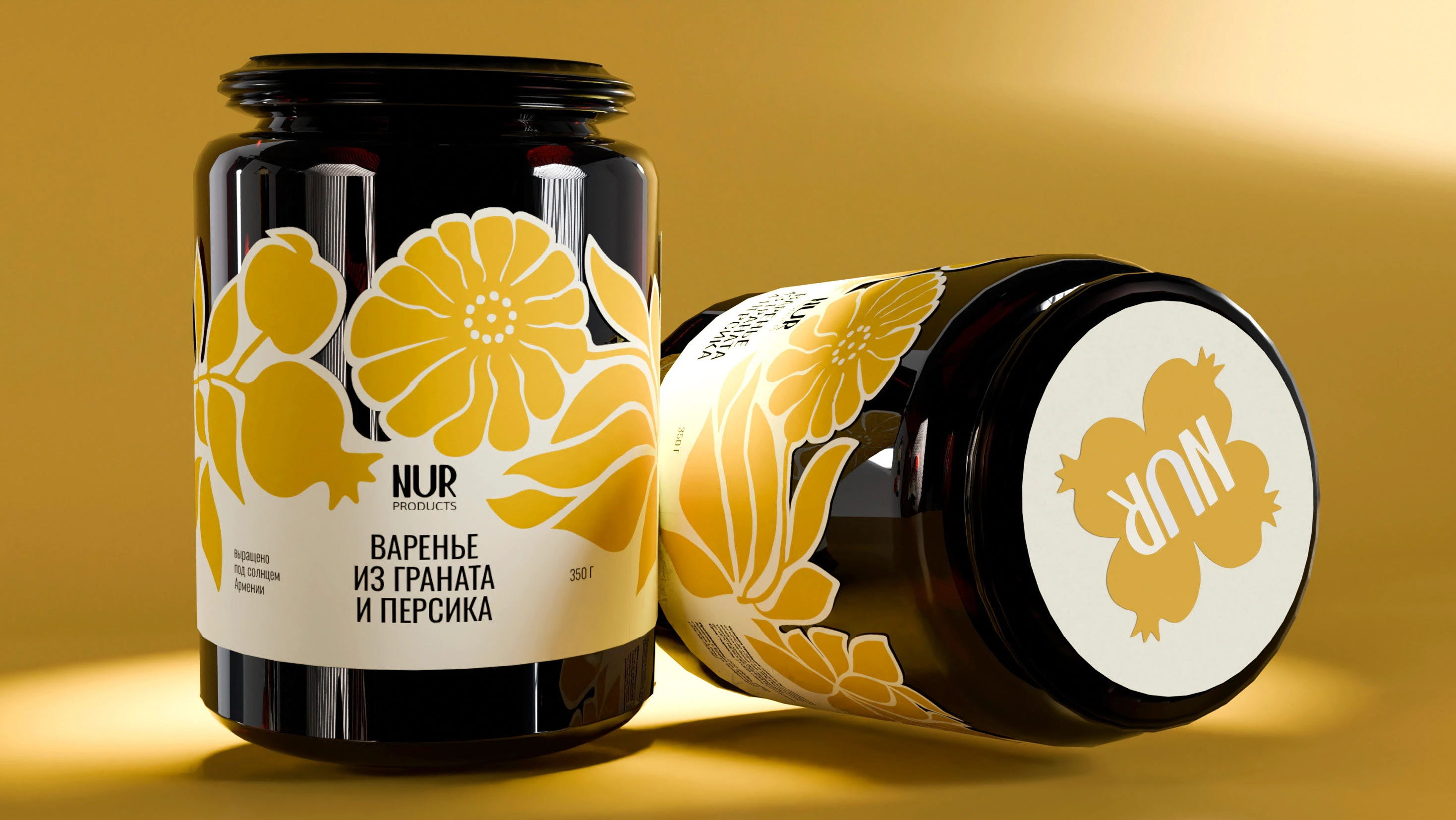 Упаковка бренда продуктов из граната NUR — Изображение №18 — Брендинг, 3D на Dprofile