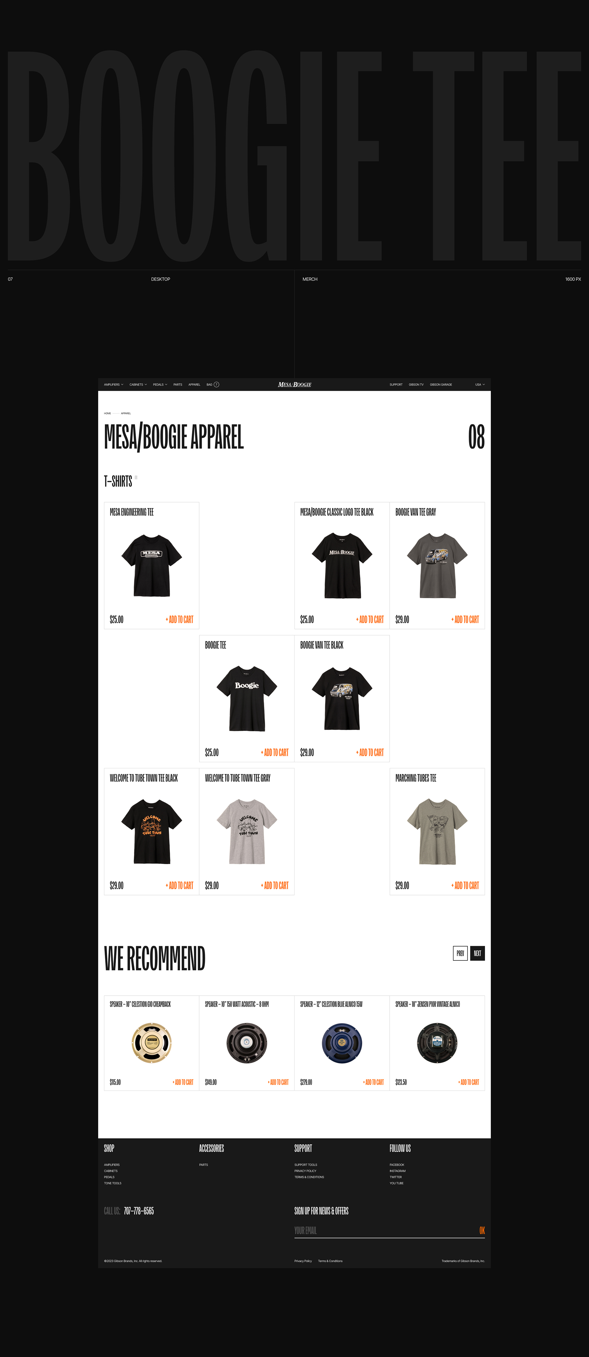 Mesa/Boogie® — Изображение №10 — Интерфейсы на Dprofile