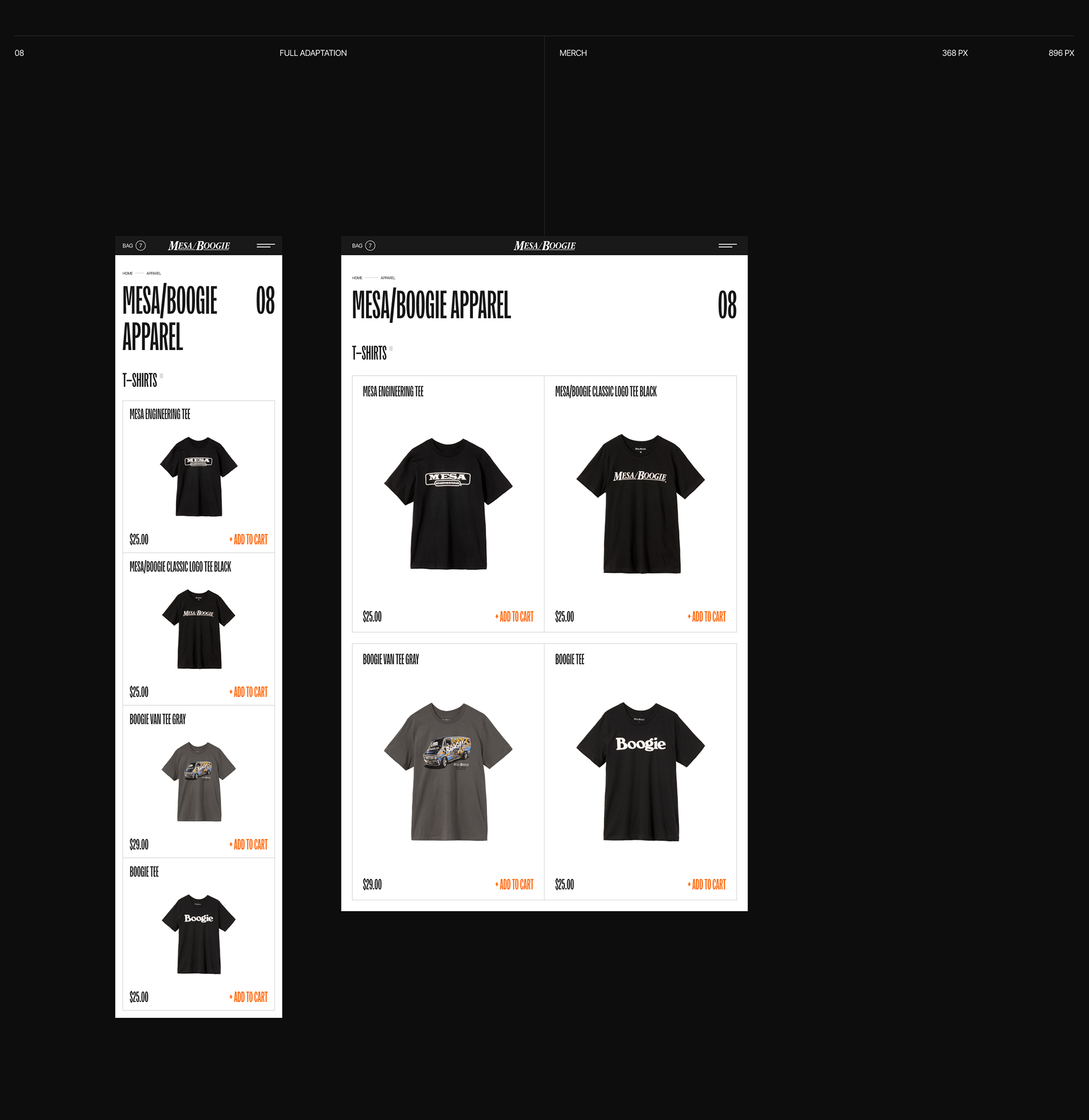 Mesa/Boogie® — Изображение №11 — Интерфейсы на Dprofile