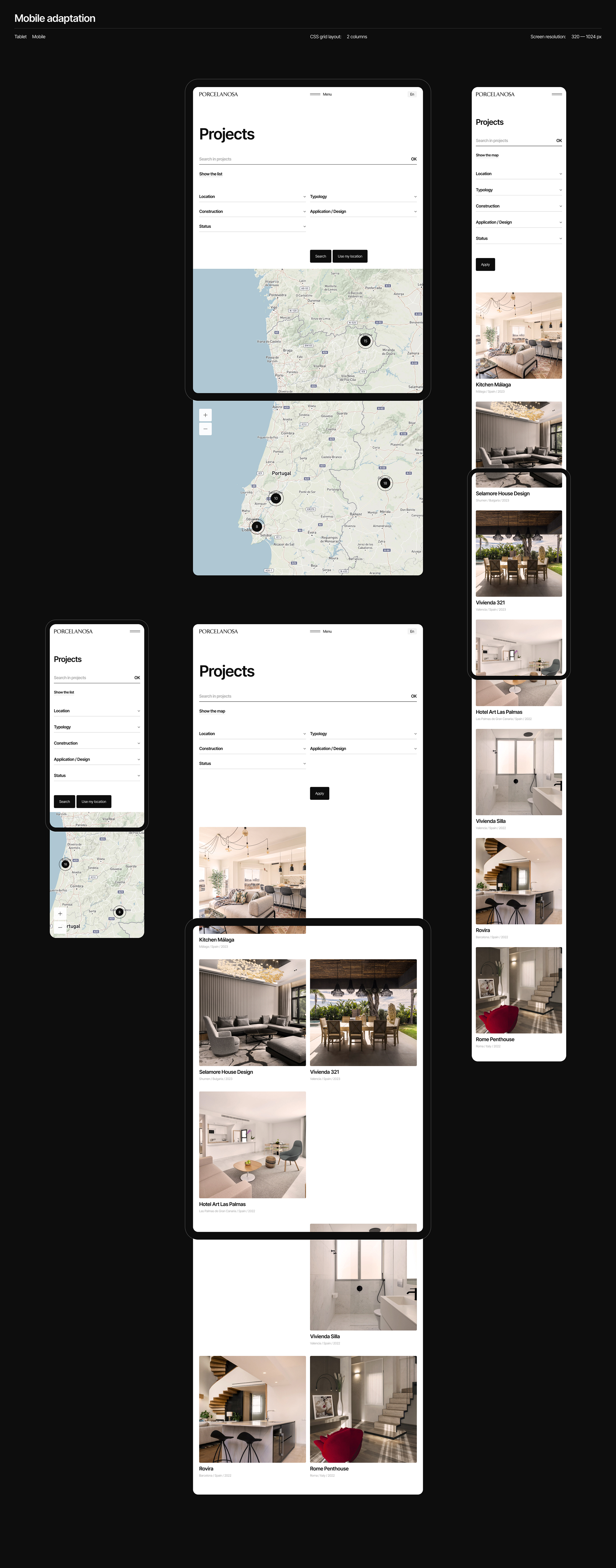 Porcelanosa — Изображение №17 — Интерфейсы на Dprofile