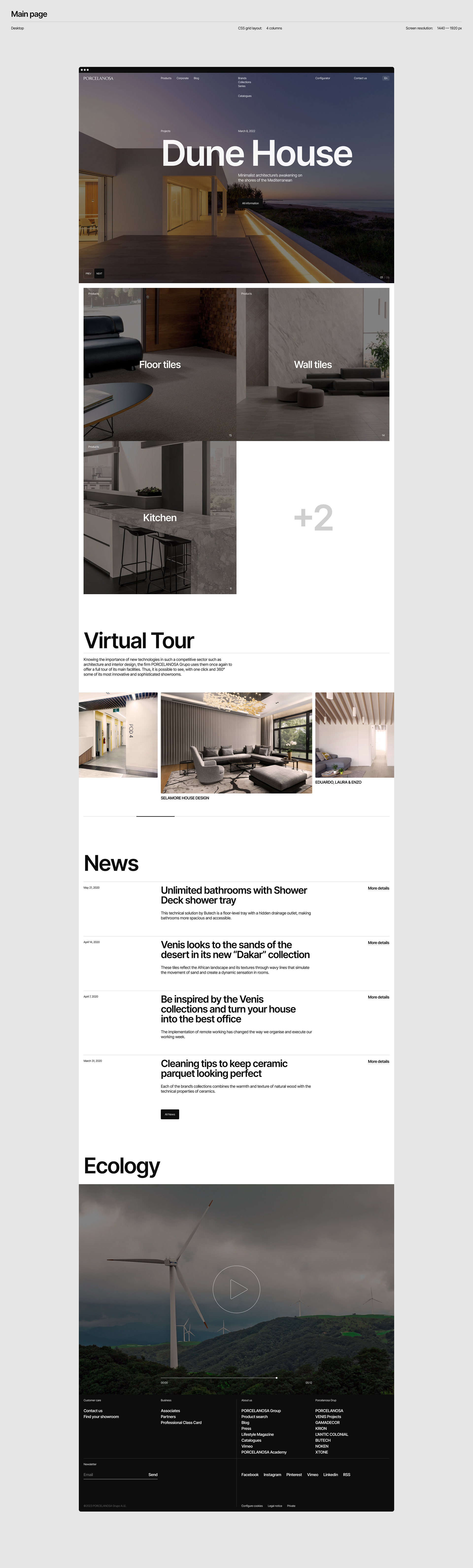Porcelanosa — Изображение №3 — Интерфейсы на Dprofile