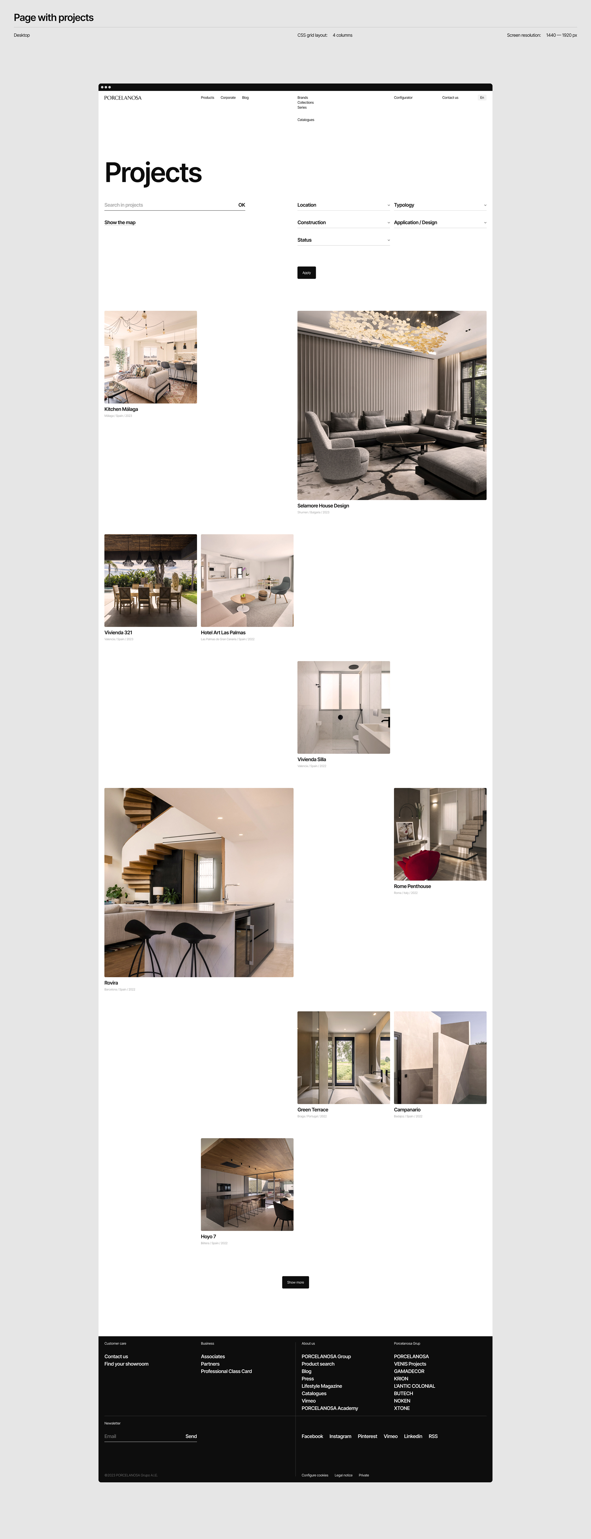 Porcelanosa — Изображение №15 — Интерфейсы на Dprofile