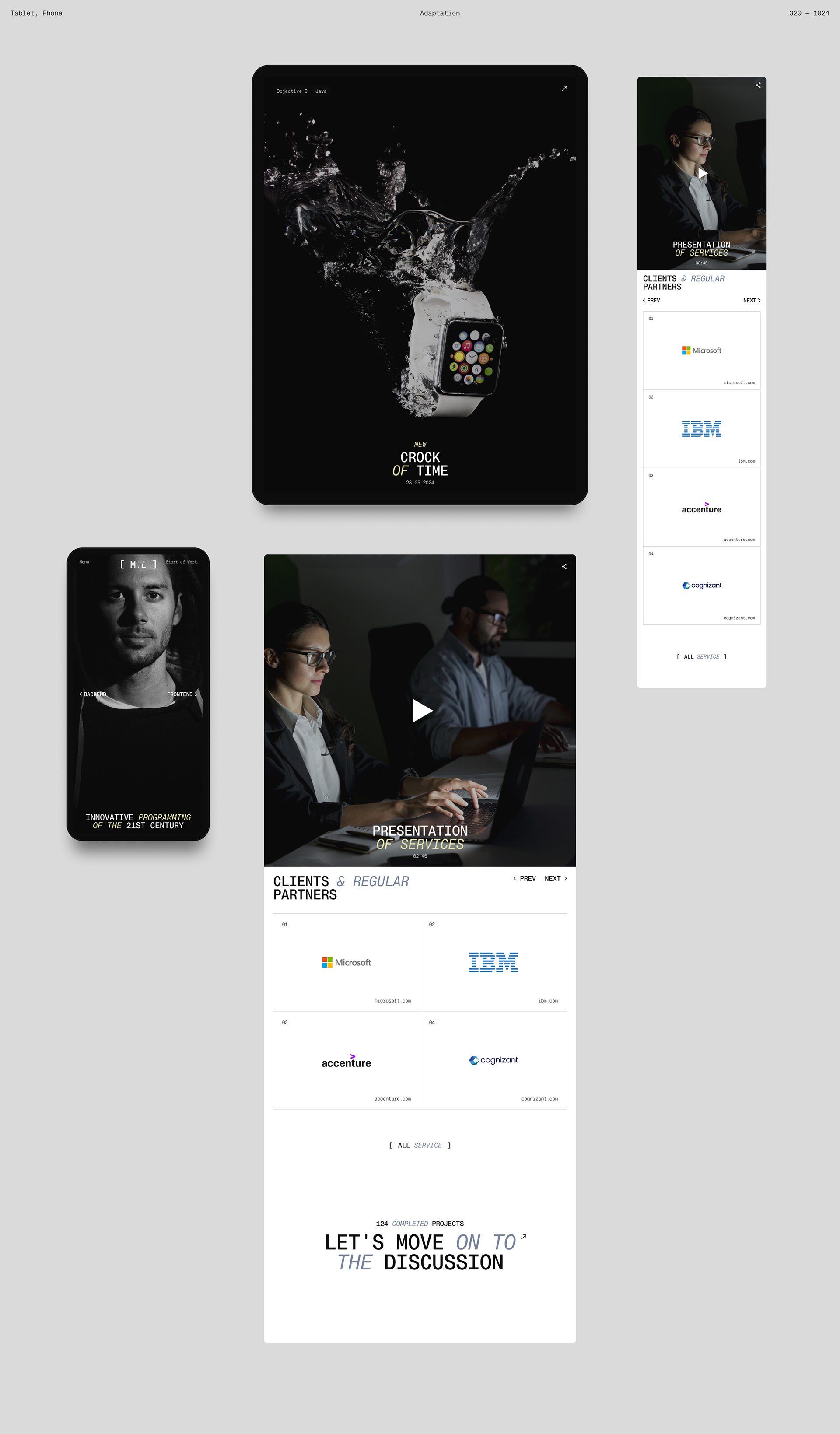 Loginov. Website — Изображение №4 — Интерфейсы на Dprofile