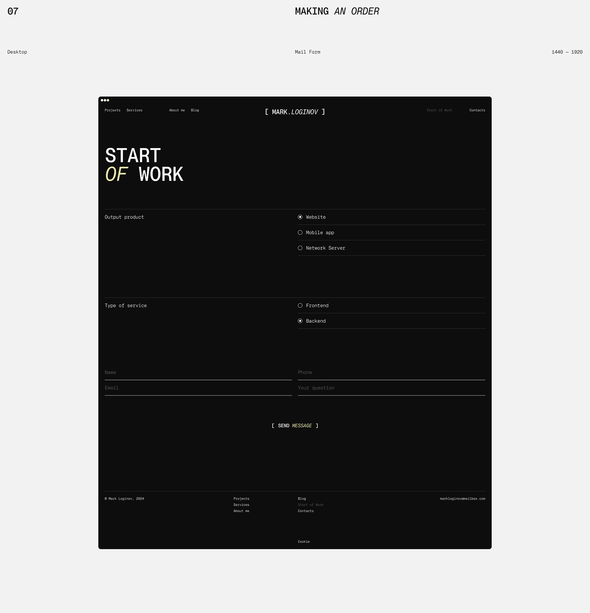 Loginov. Website — Изображение №31 — Интерфейсы на Dprofile