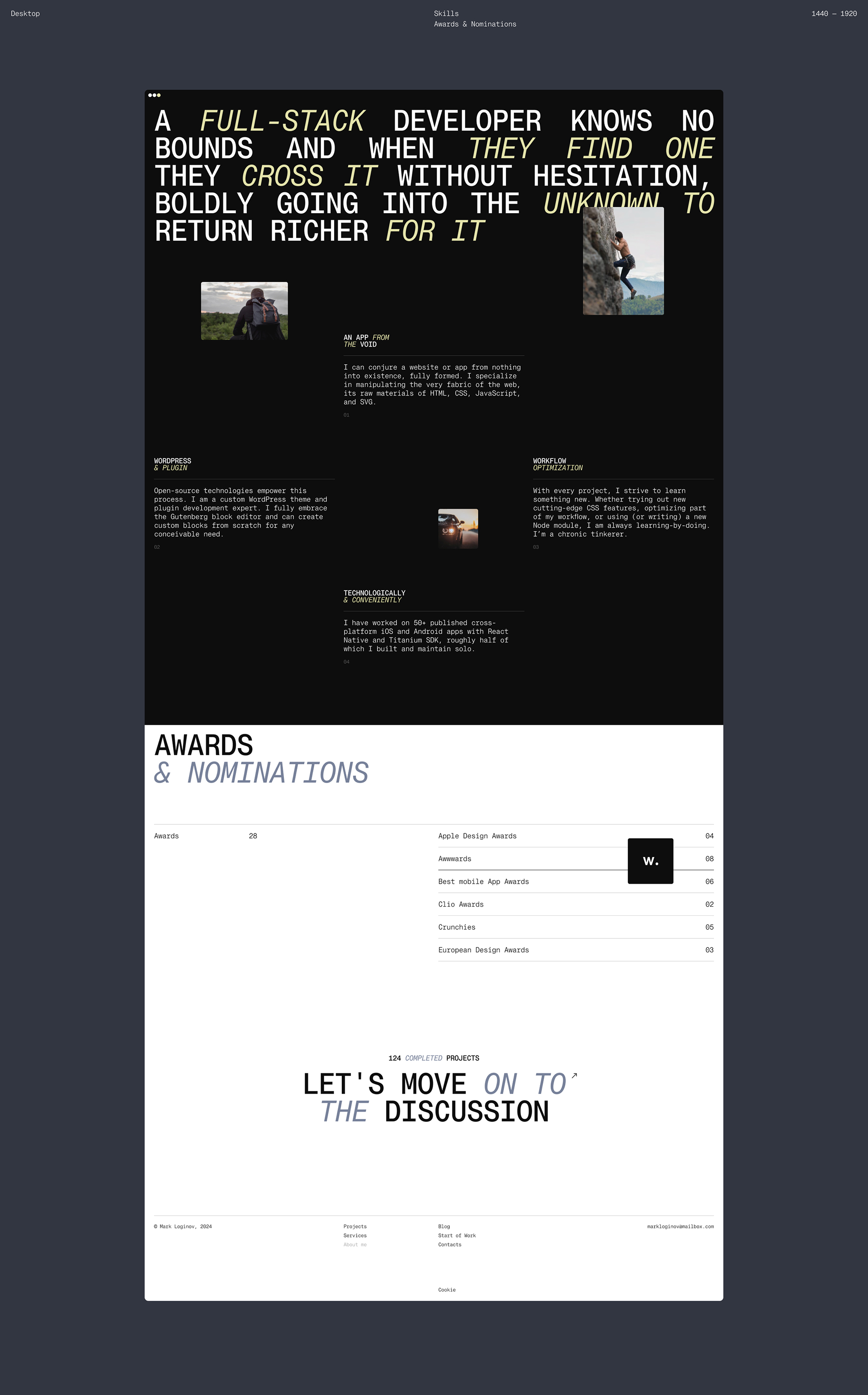 Loginov. Website — Изображение №21 — Интерфейсы на Dprofile