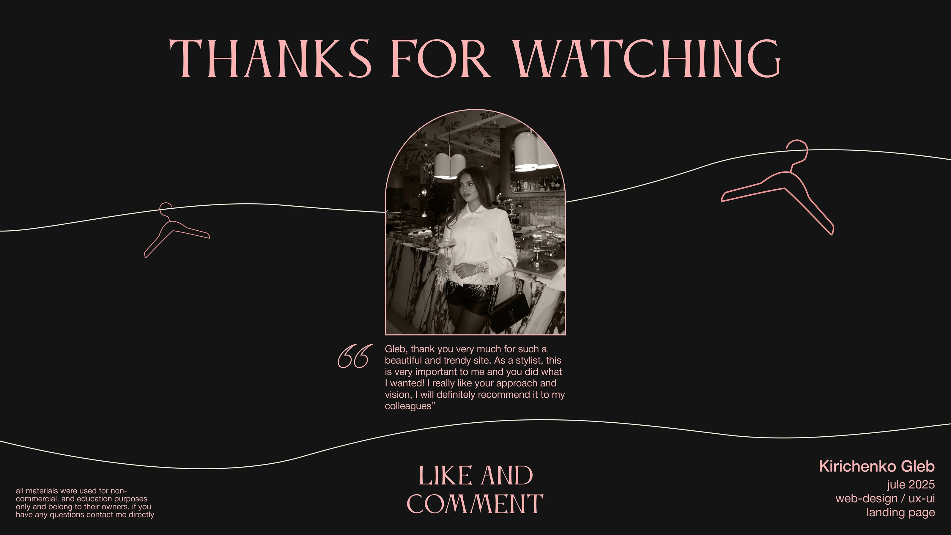 Personal Stylist | LANDING PAGE — Изображение №8 — Интерфейсы, Графика на Dprofile