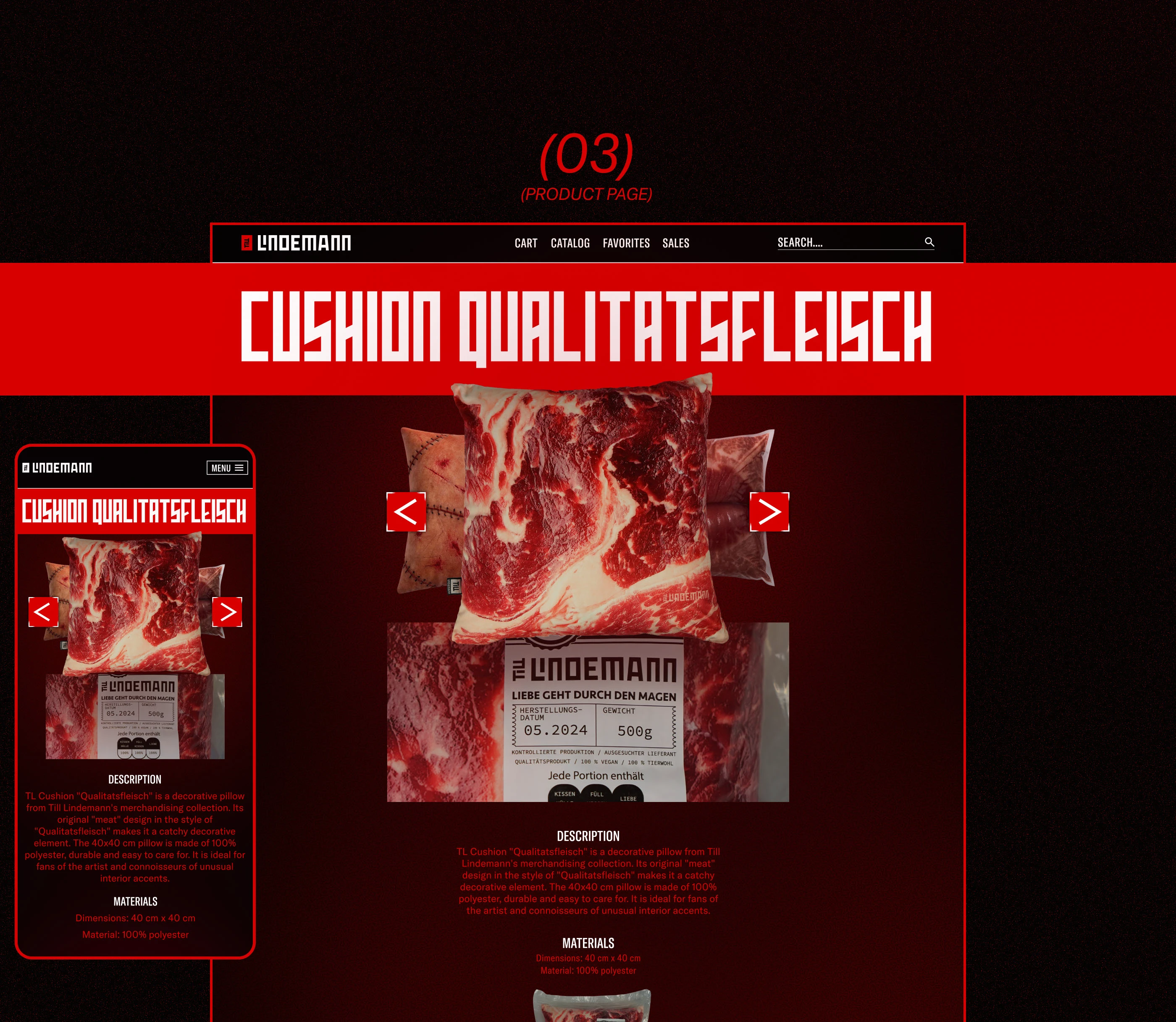 TILL LINDEMANN | Corporate website — Изображение №10 — Интерфейсы, Графика на Dprofile