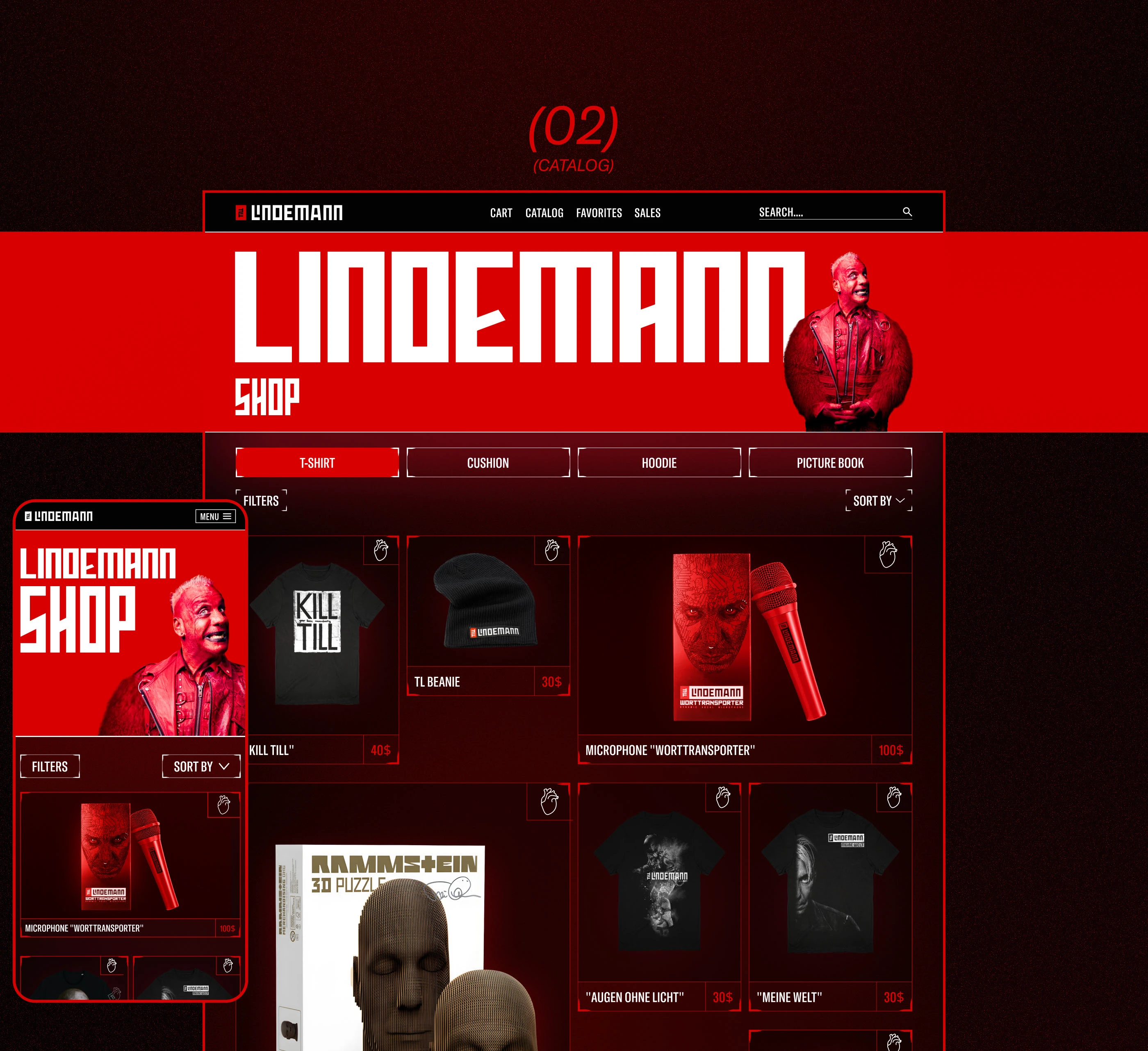 TILL LINDEMANN | Corporate website — Изображение №8 — Интерфейсы, Графика на Dprofile