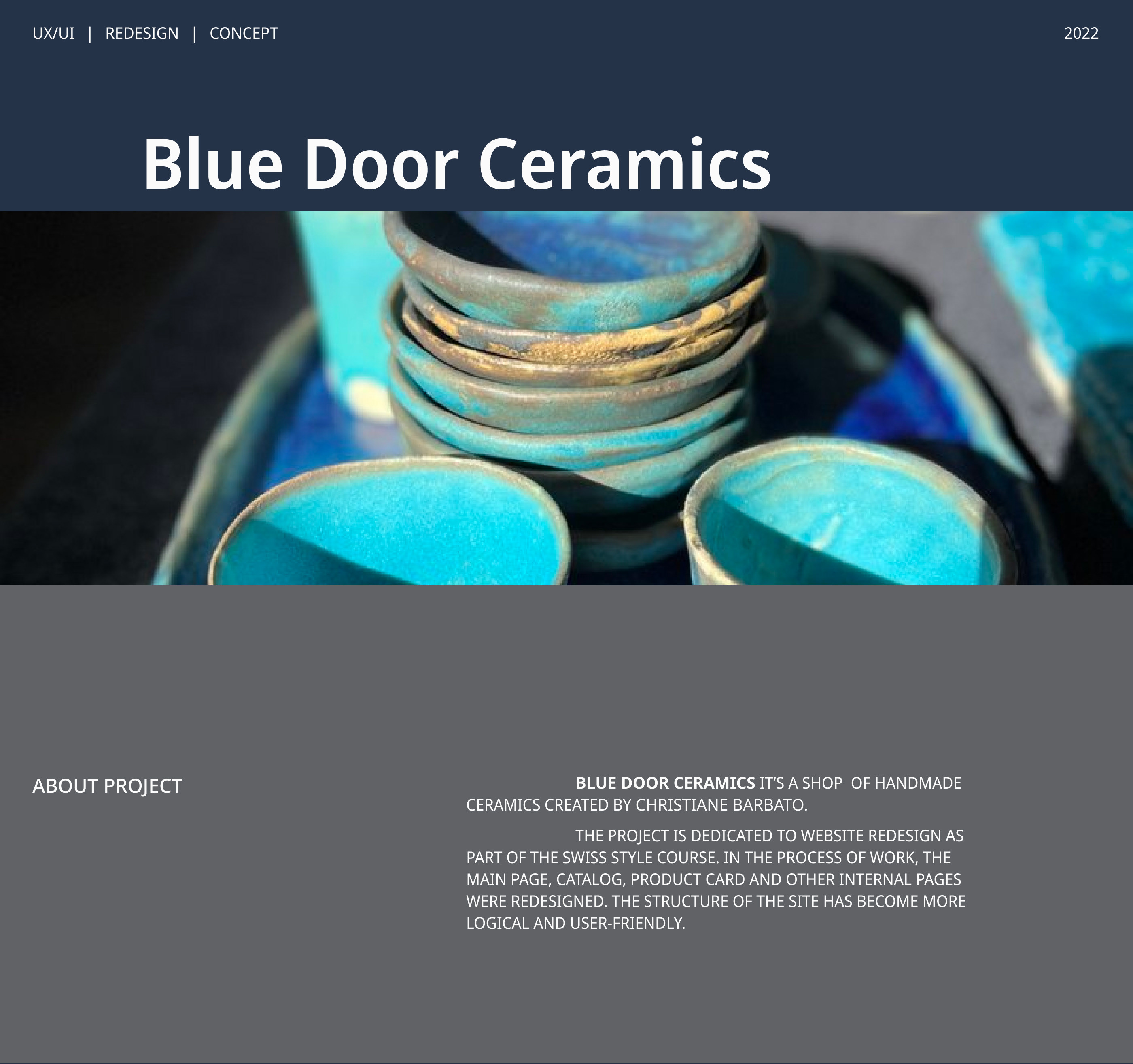 Website for a ceramics studio | Redesign — Изображение №1 — Интерфейсы на Dprofile