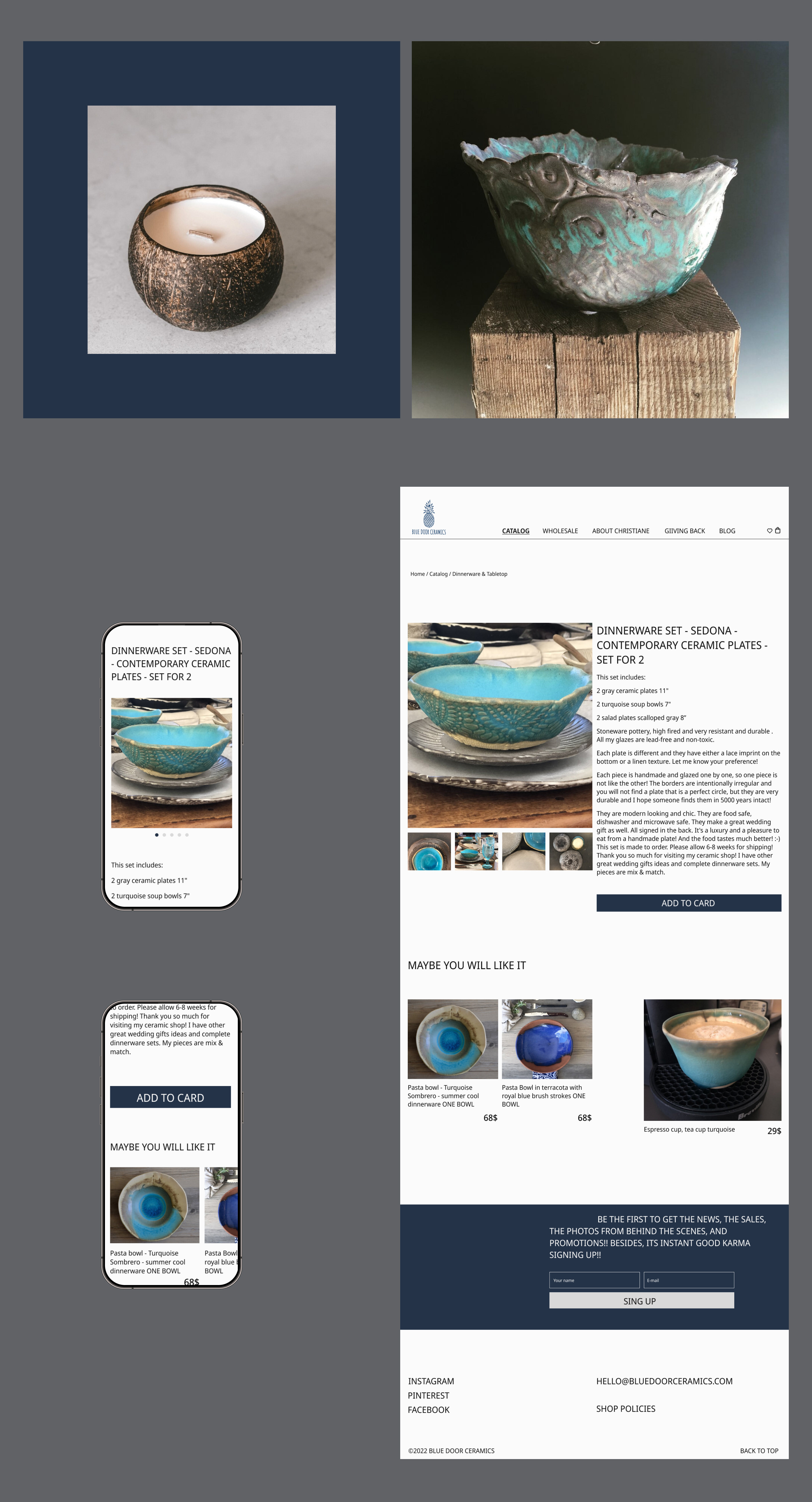 Website for a ceramics studio | Redesign — Изображение №5 — Интерфейсы на Dprofile