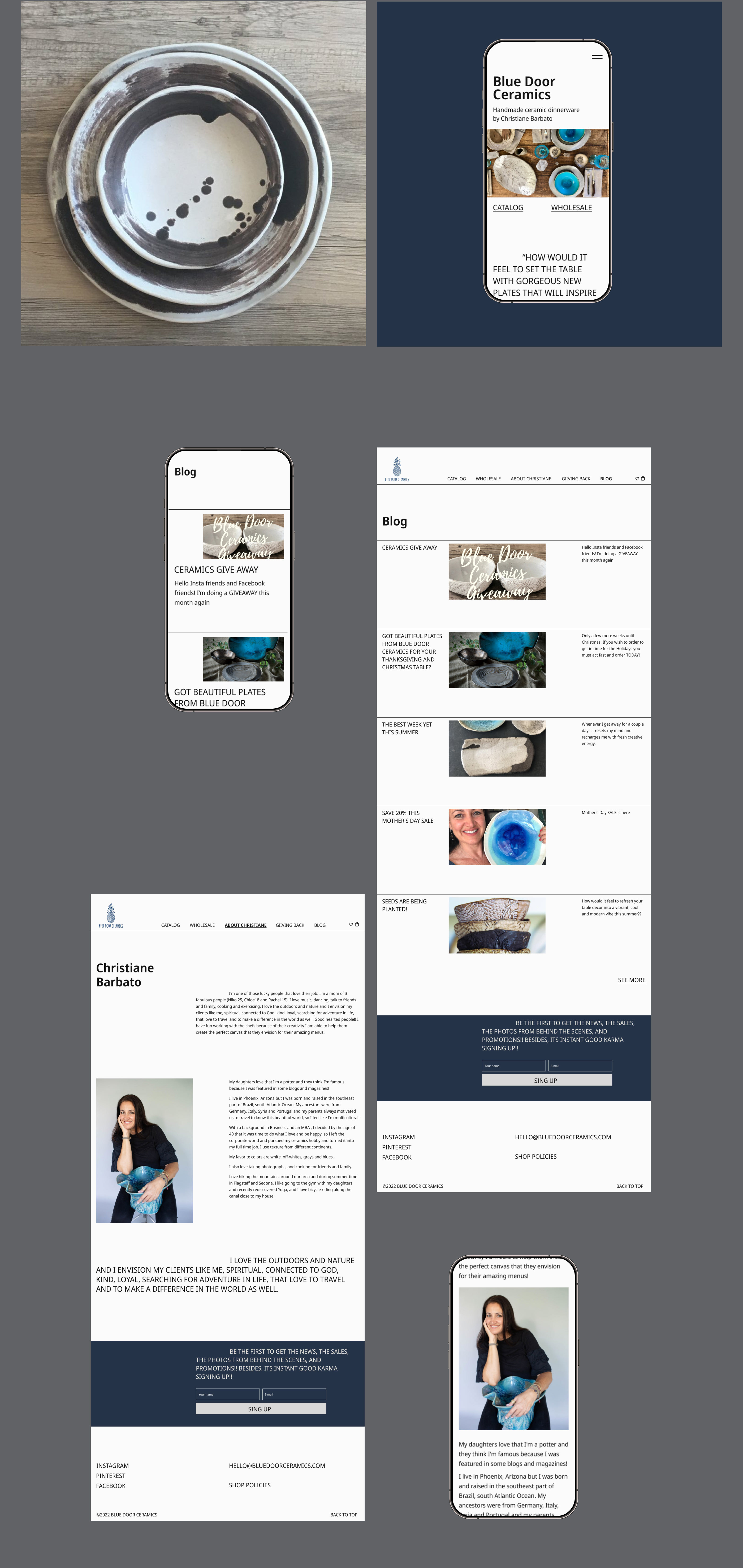 Website for a ceramics studio | Redesign — Изображение №4 — Интерфейсы на Dprofile