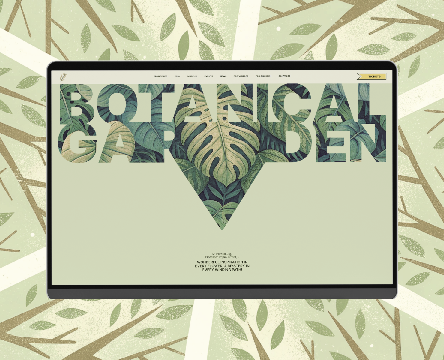 City Botanical Garden | Corporate Website | Concept — Интерфейсы на Dprofile