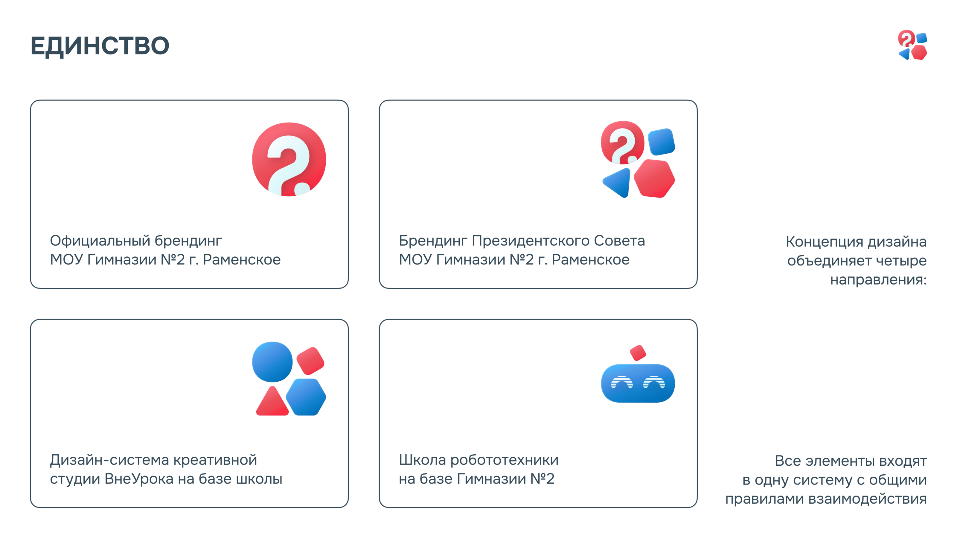 Дизайн-система МОУ Гимназия №2 г.Раменское — Изображение №3 — Брендинг, Графика на Dprofile