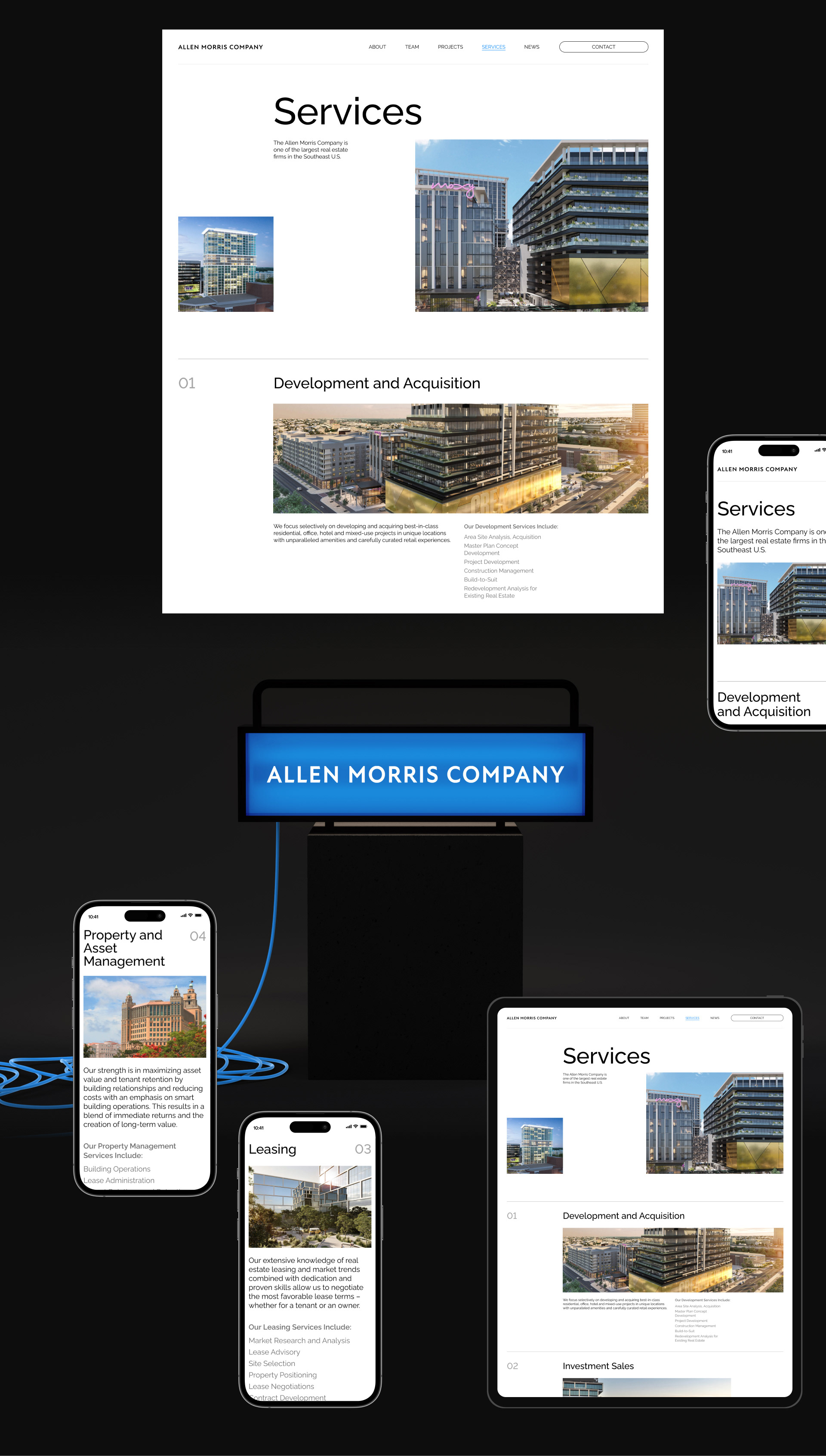 Allen Morris Company | Corporate website redesign — Изображение №8 — Интерфейсы на Dprofile
