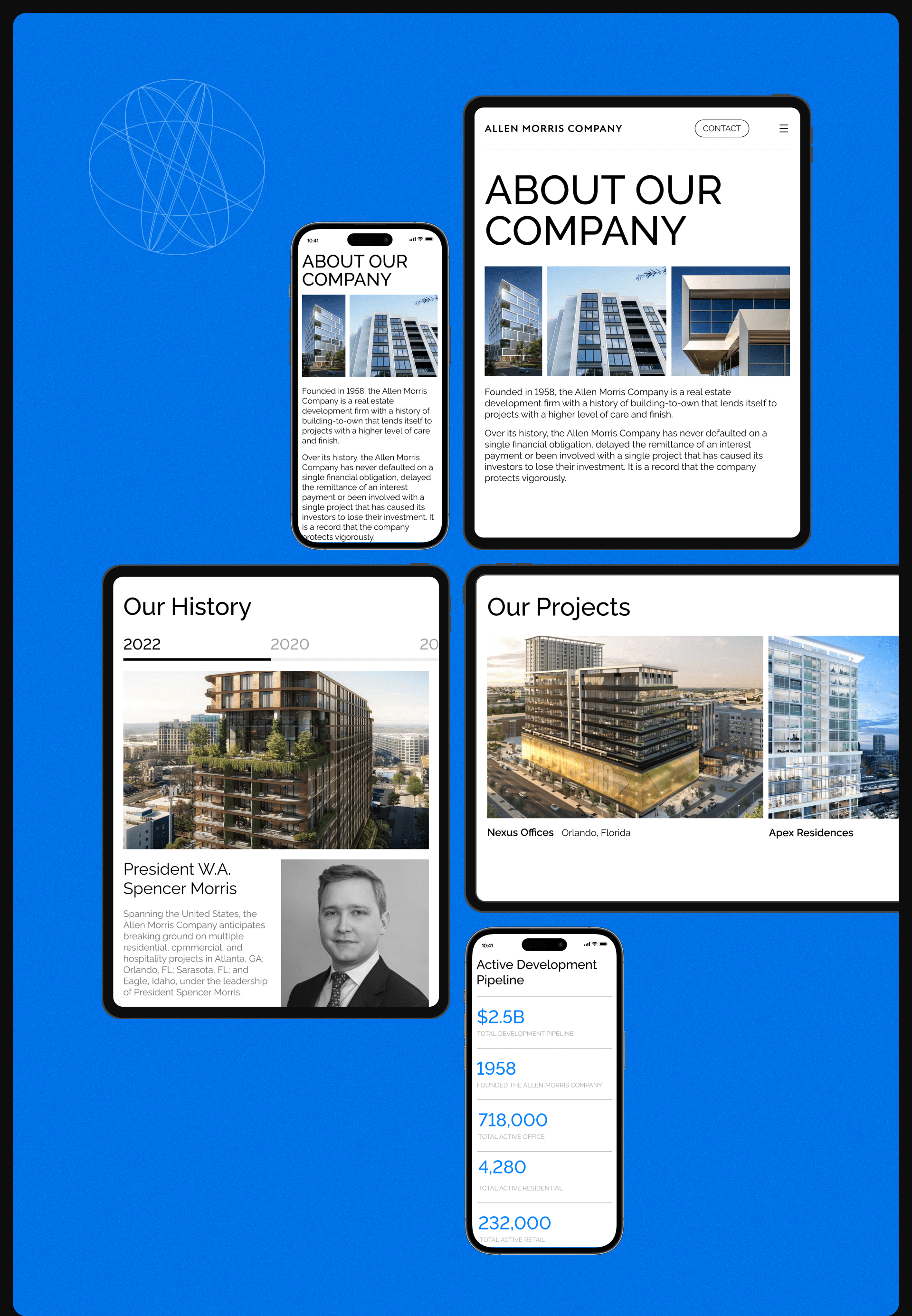 Allen Morris Company | Corporate website redesign — Изображение №4 — Интерфейсы на Dprofile