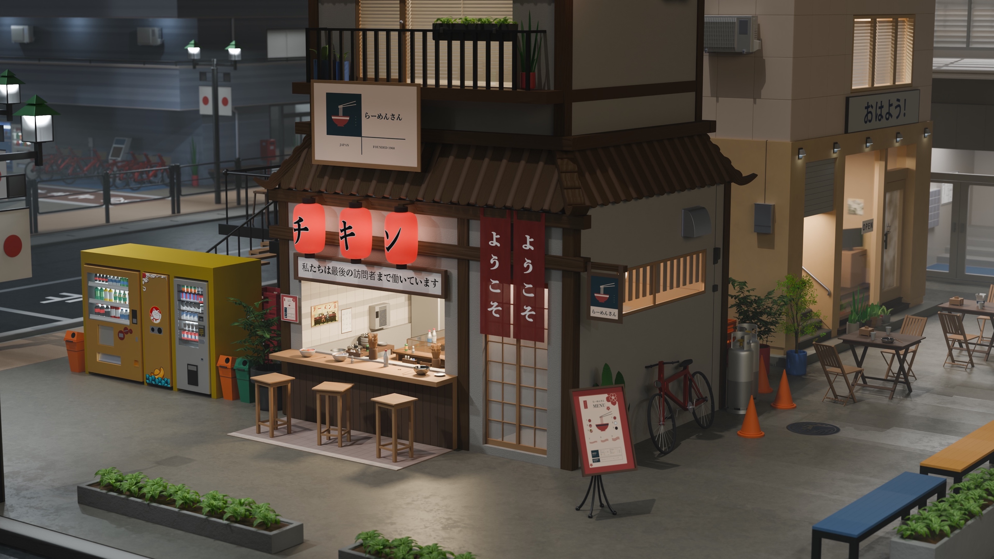 «Рамен!» Стилизованная Япония — Изображение №4 — 3D на Dprofile