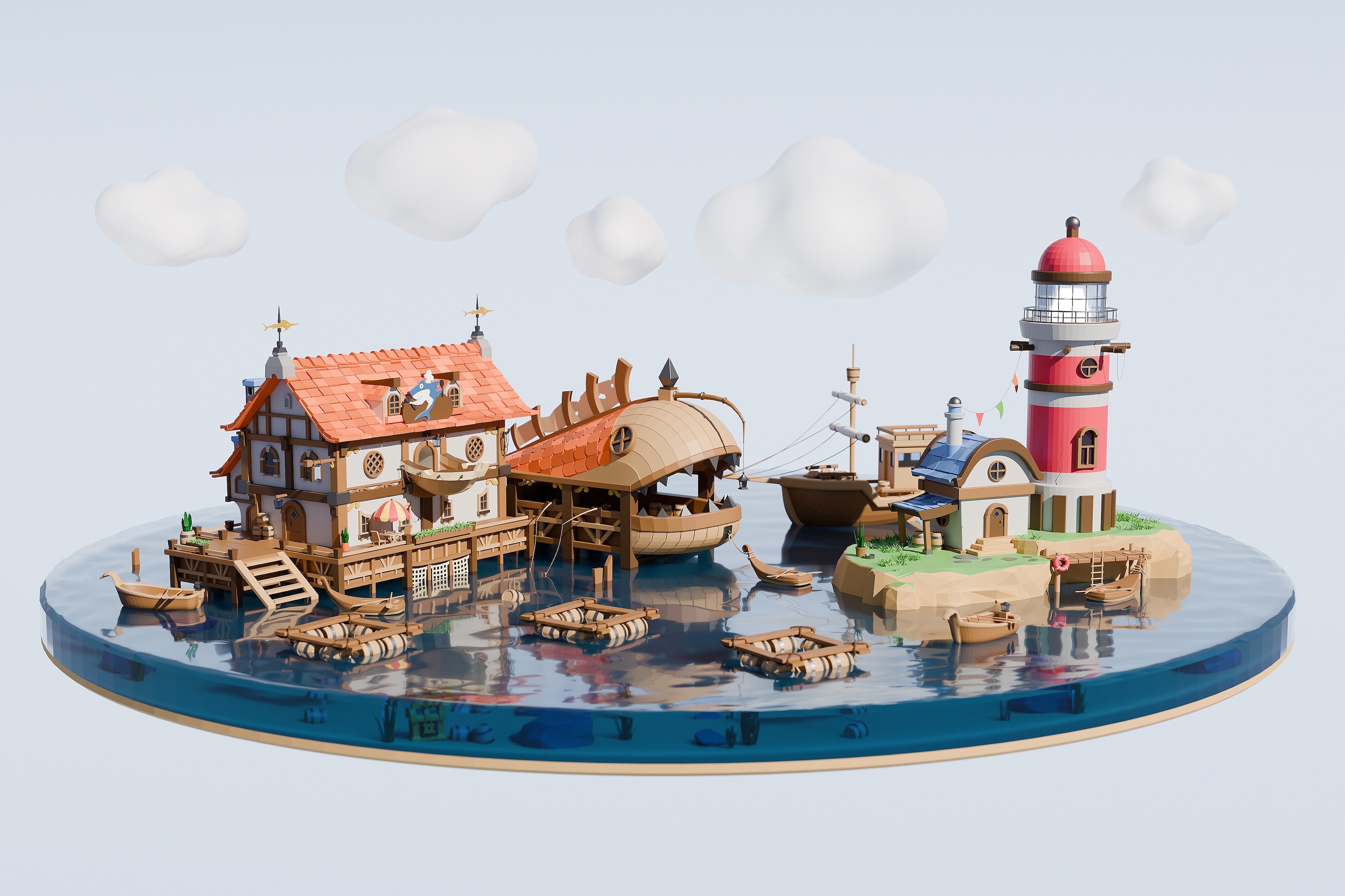 «Гостиница и маяк» — Изображение №1 — 3D на Dprofile