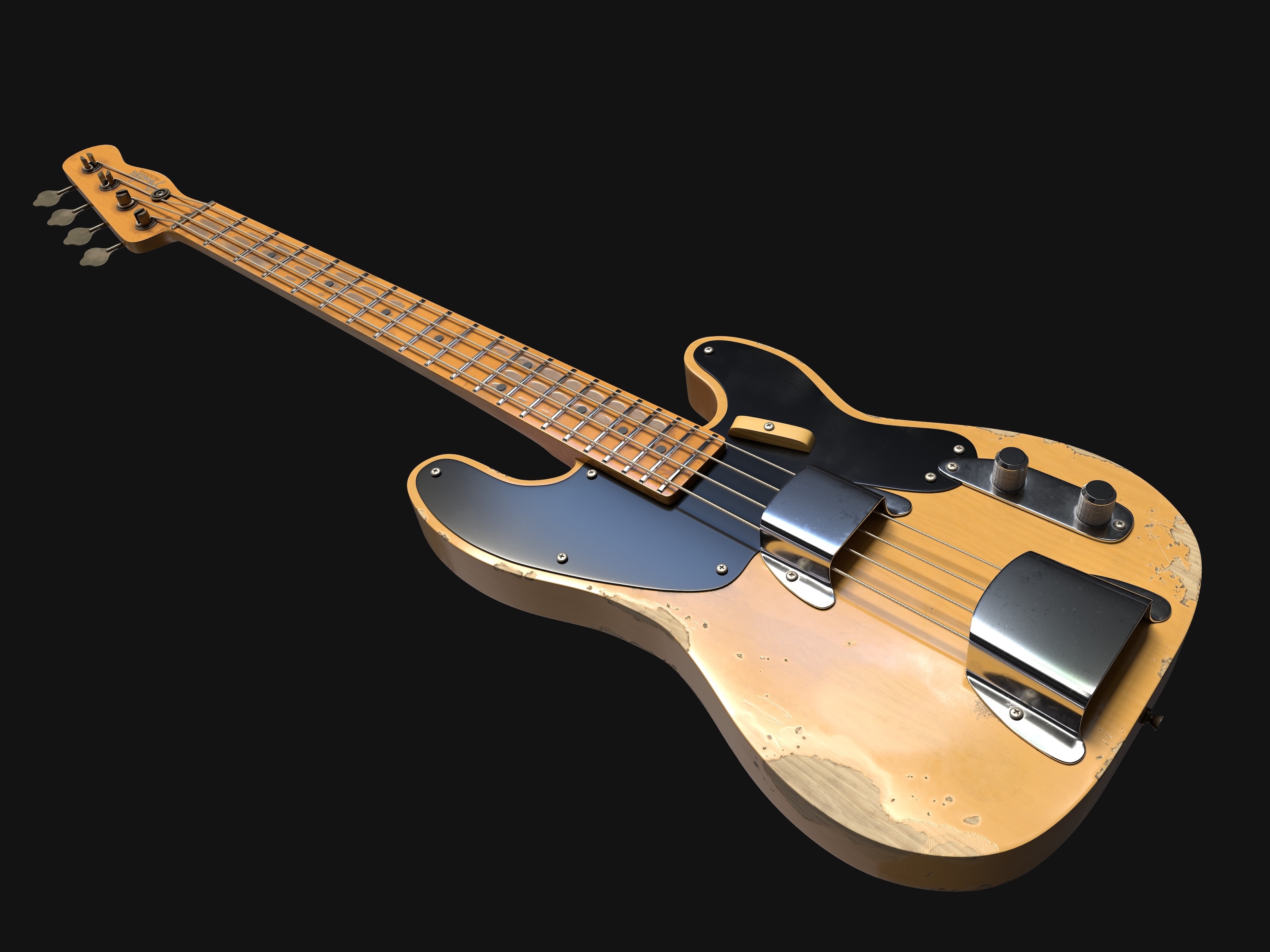 «Fender Precision Bass (1953)» — Изображение №5 — 3D на Dprofile