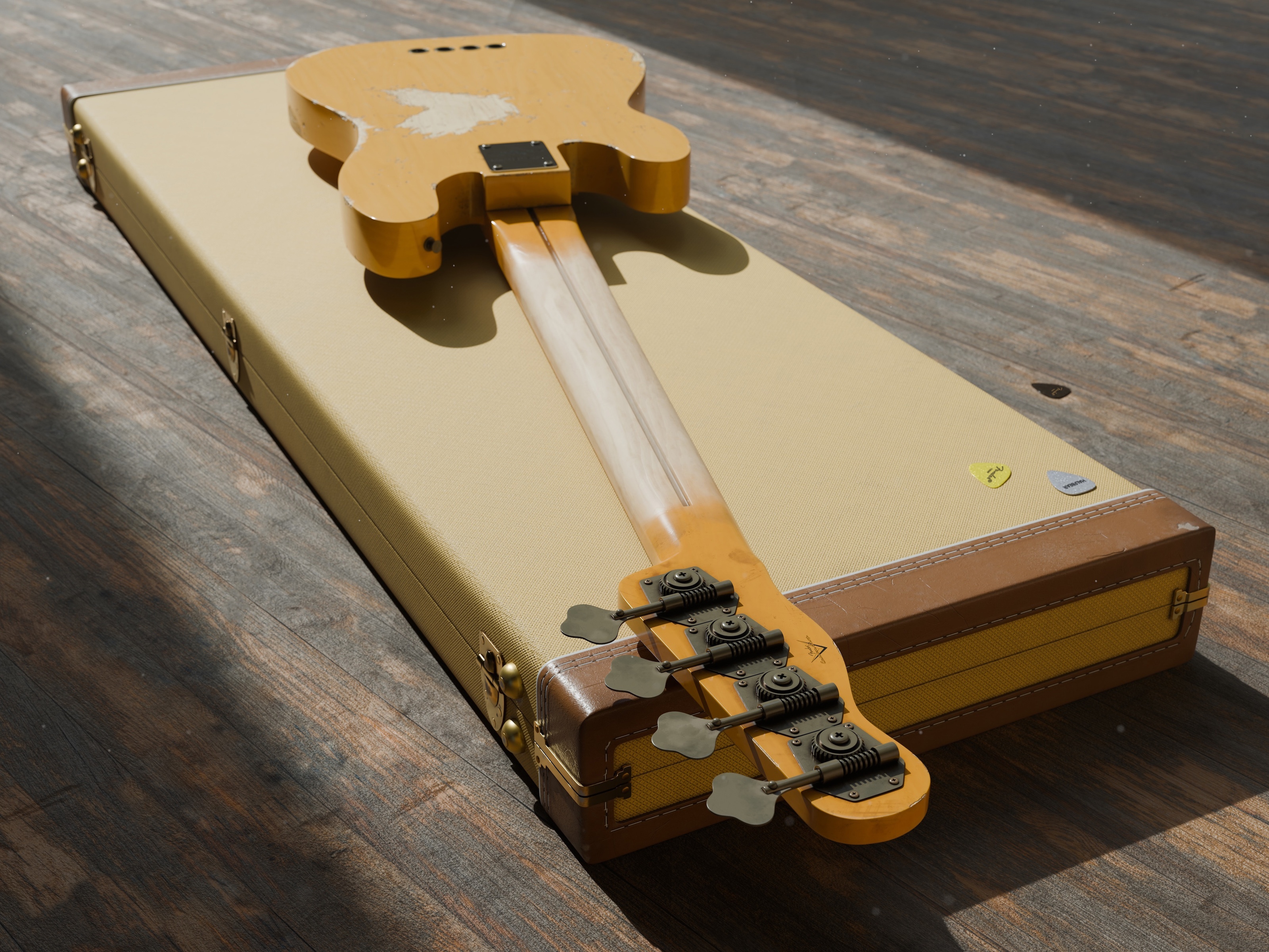 «Fender Precision Bass (1953)» — Изображение №4 — 3D на Dprofile