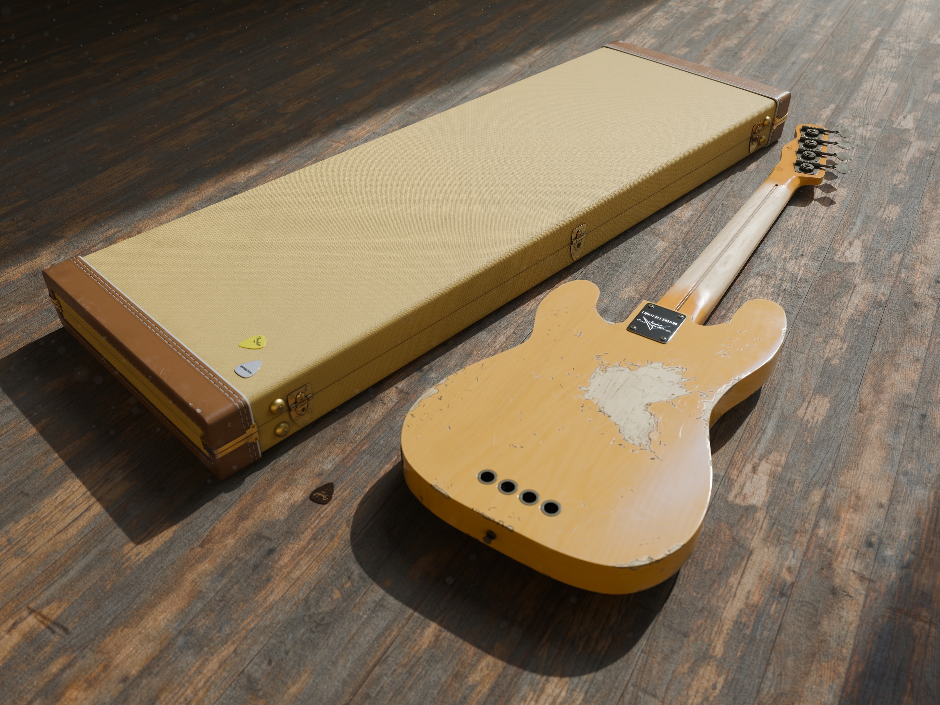 «Fender Precision Bass (1953)» — Изображение №2 — 3D на Dprofile