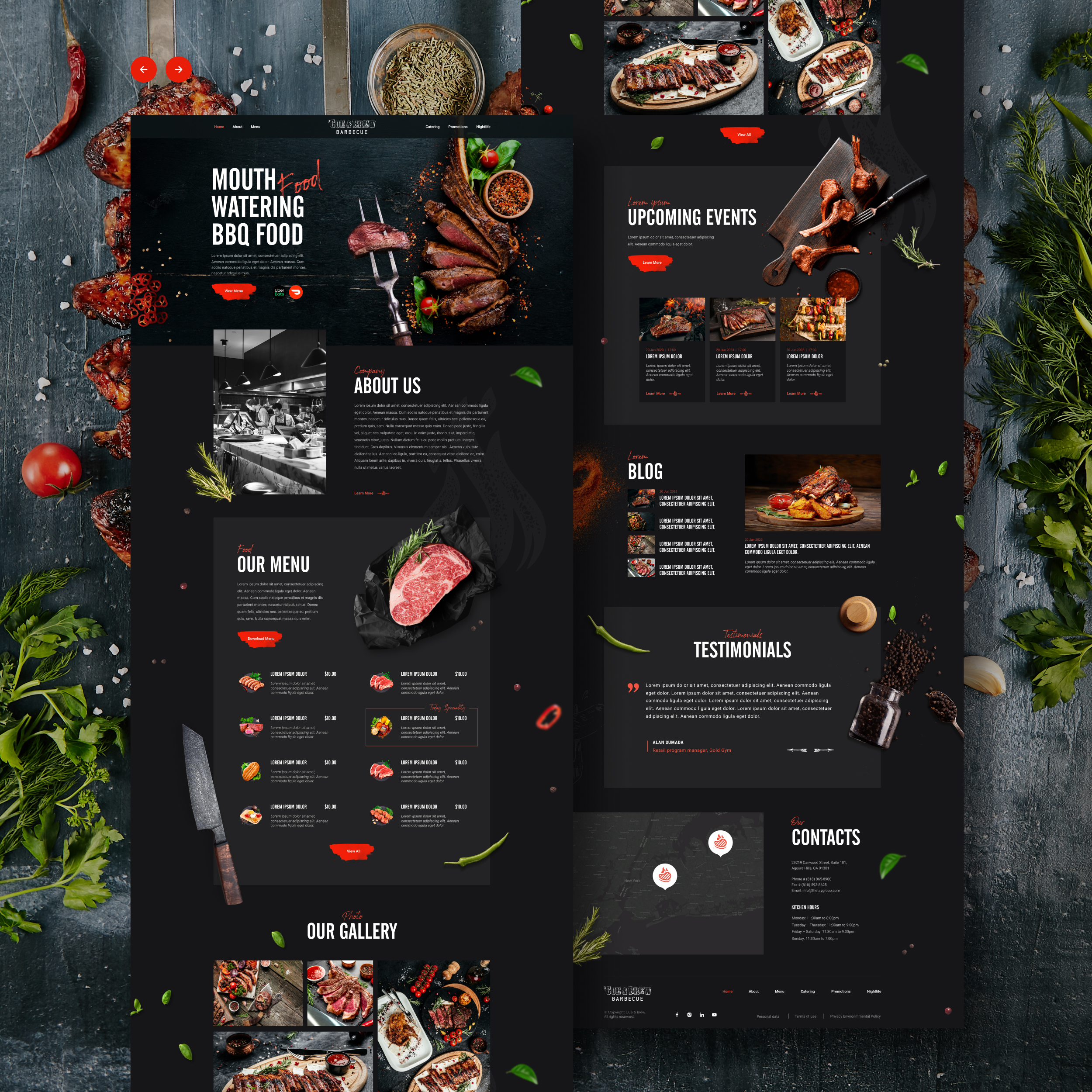 Mouth Watering BBQ Food — Изображение №1 — Интерфейсы на Dprofile