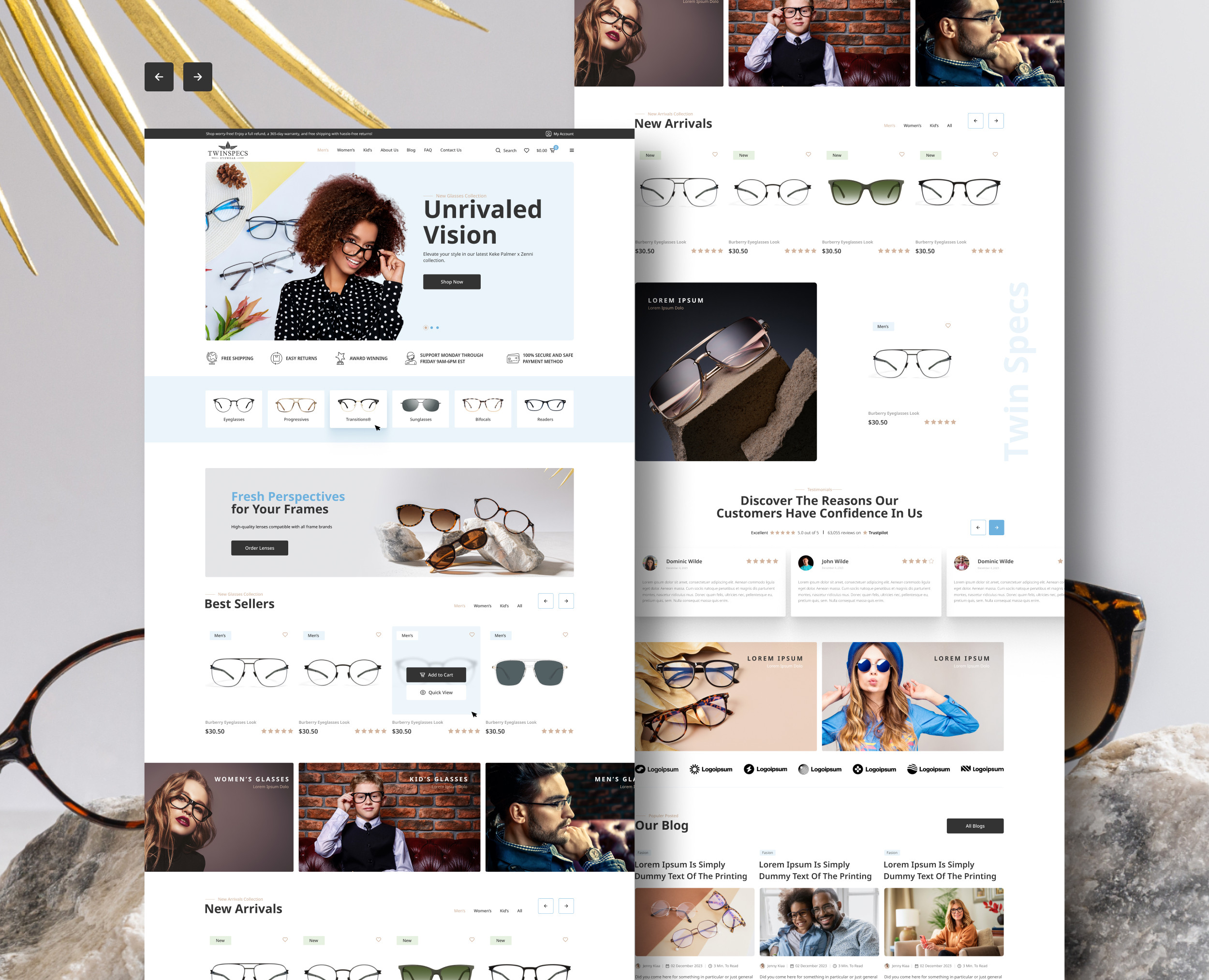 Twin Specs — Интерфейсы на Dprofile