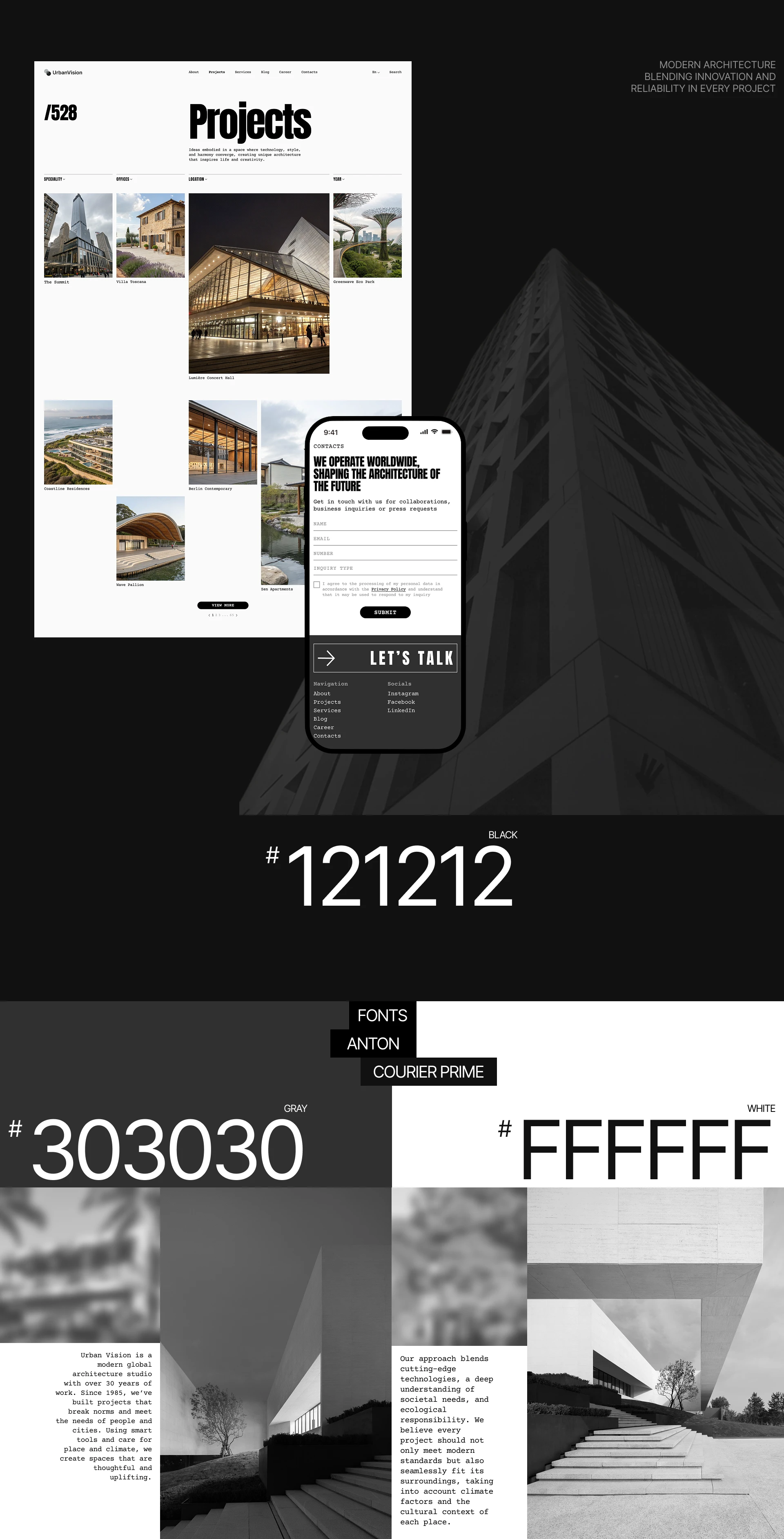 Urban Vision | Corporate Website — Изображение №6 — Интерфейсы на Dprofile