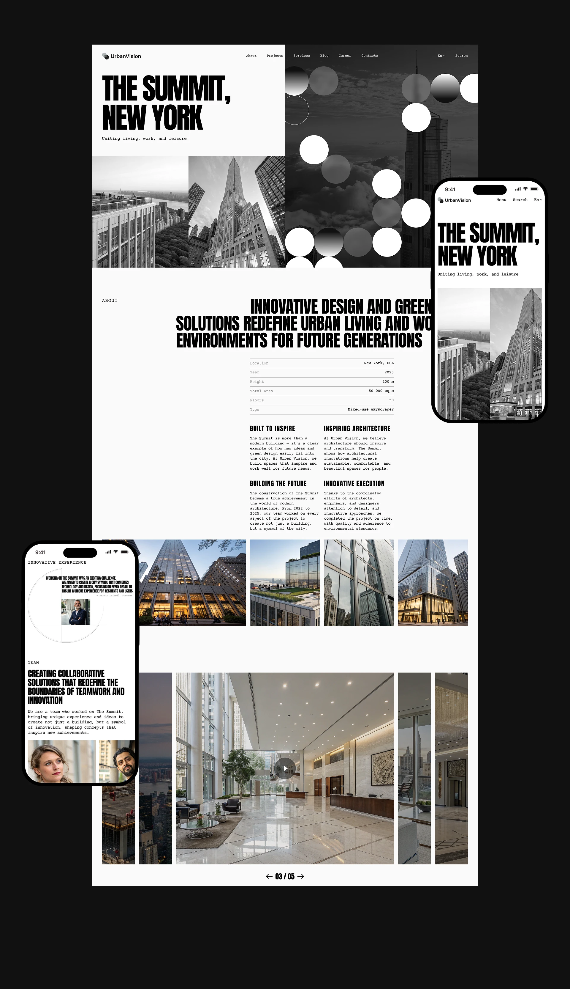 Urban Vision | Corporate Website — Изображение №5 — Интерфейсы на Dprofile