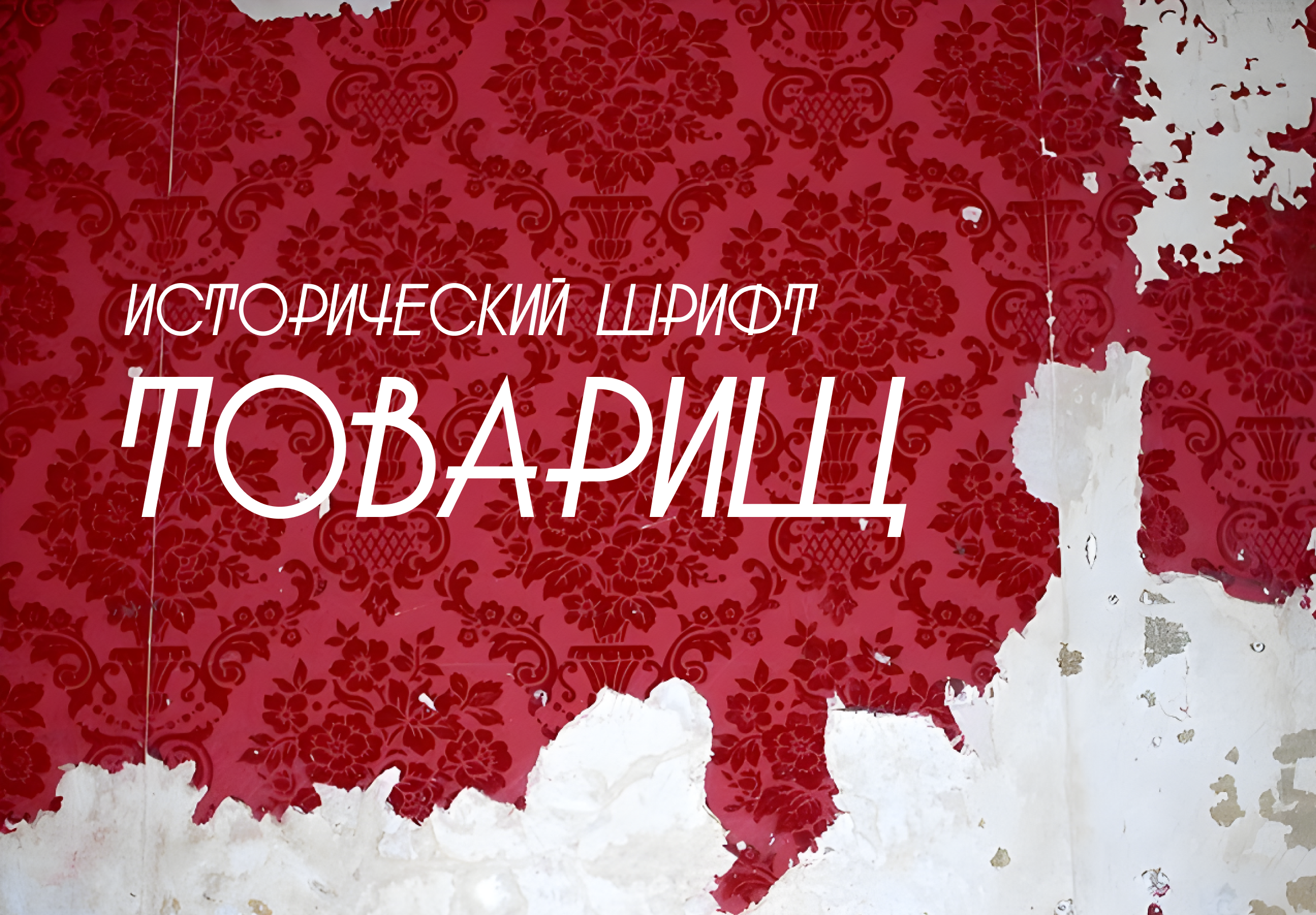 Шрифт Товарищ — Изображение №1 — Графика на Dprofile