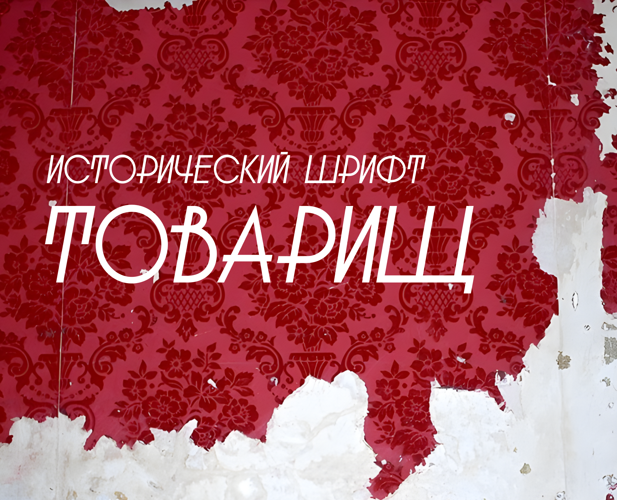 Шрифт Товарищ — Графика на Dprofile