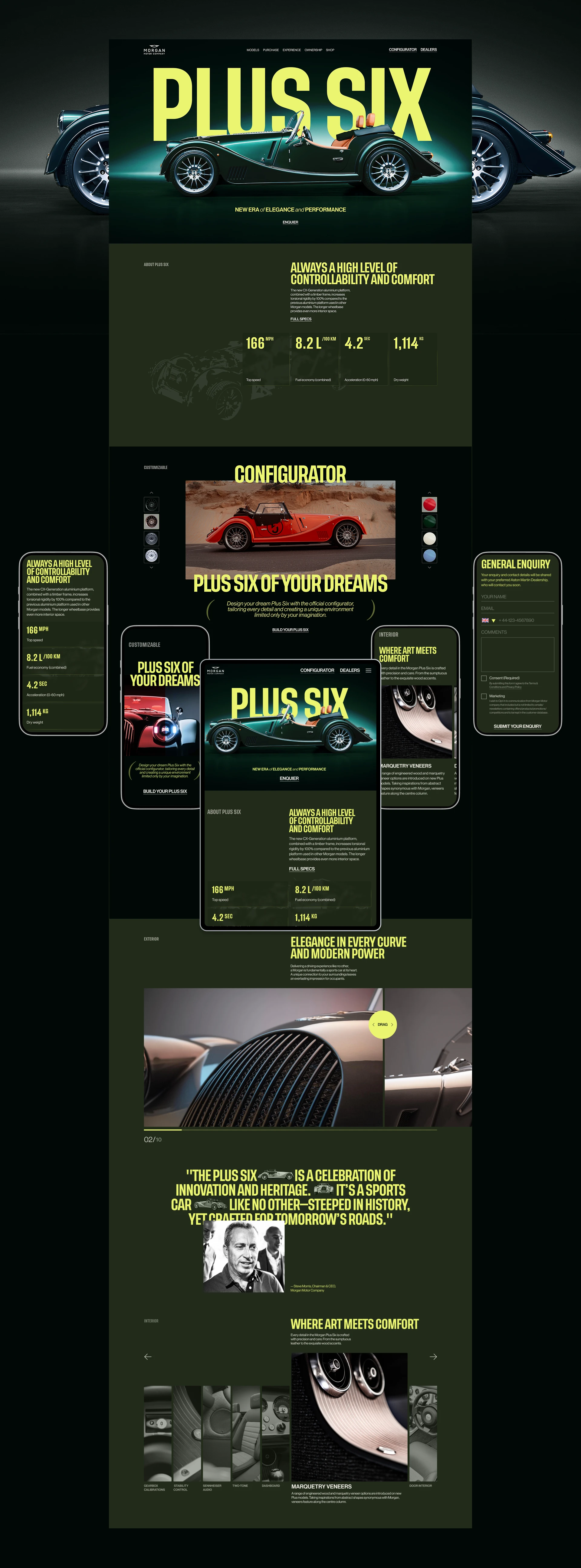 Morgan Motor Car | Corporate website | UX-Ui — Изображение №6 — Интерфейсы, Брендинг на Dprofile