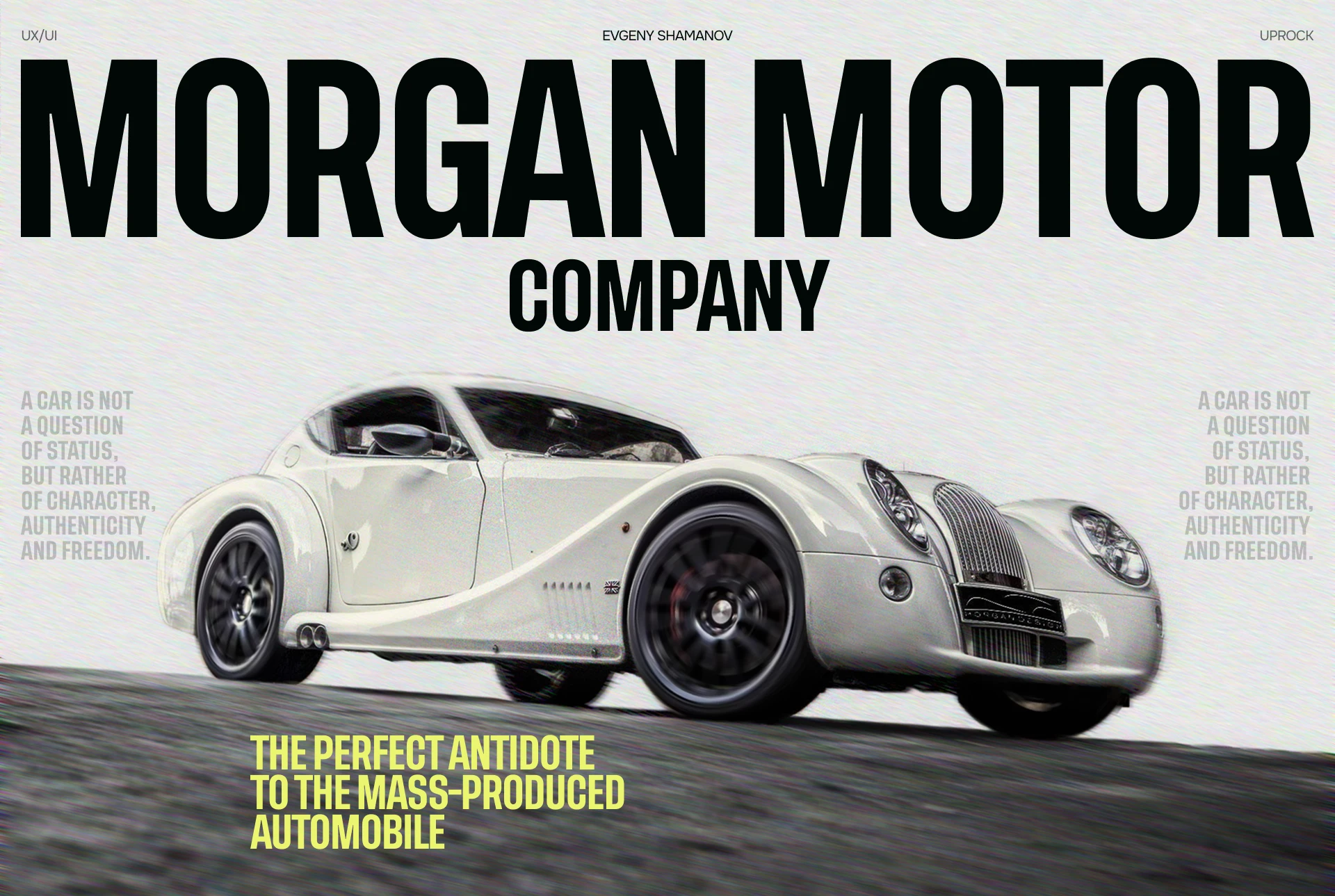 Morgan Motor Car | Corporate website | UX-Ui — Изображение №1 — Интерфейсы, Брендинг на Dprofile