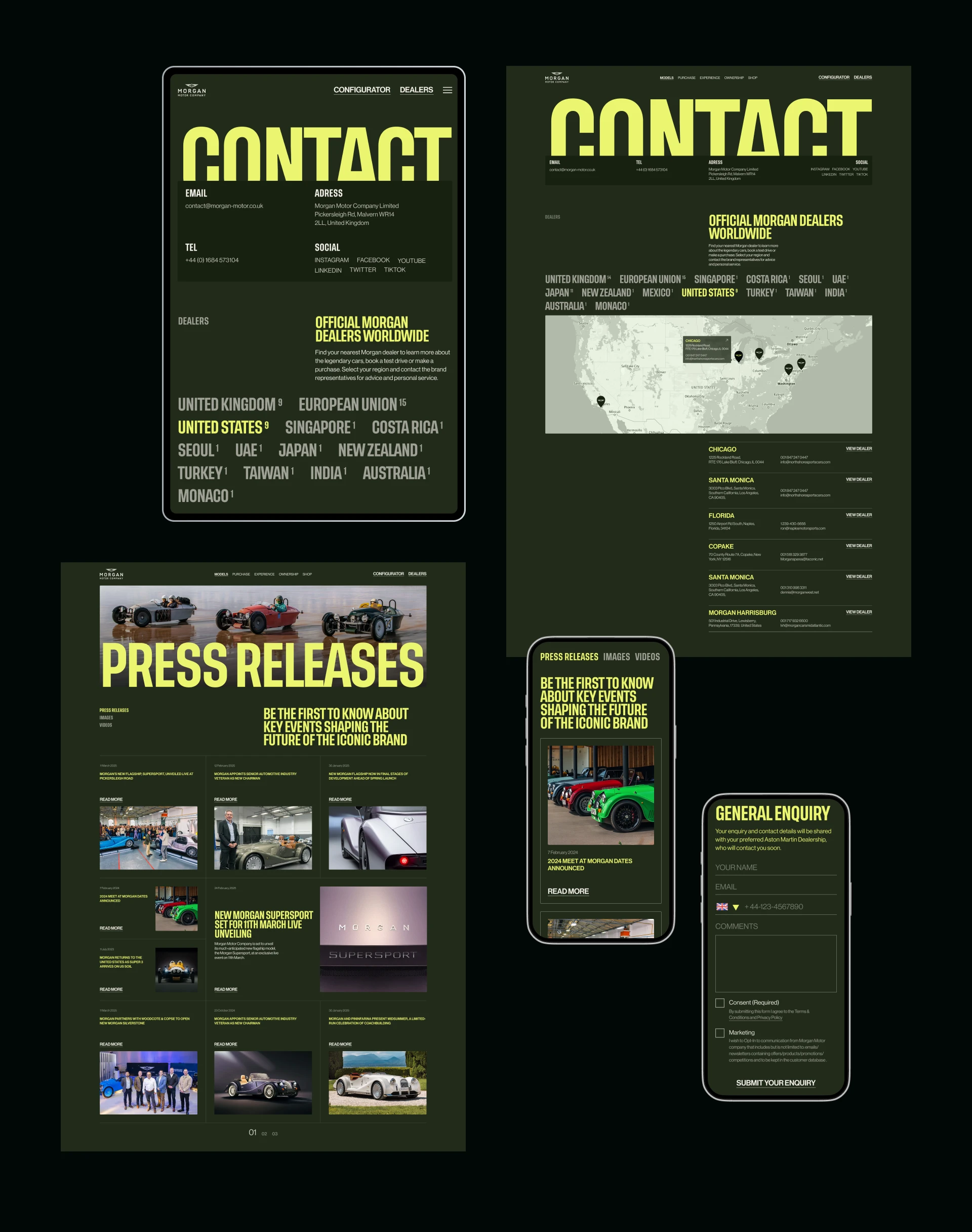 Morgan Motor Car | Corporate website | UX-Ui — Изображение №11 — Интерфейсы, Брендинг на Dprofile