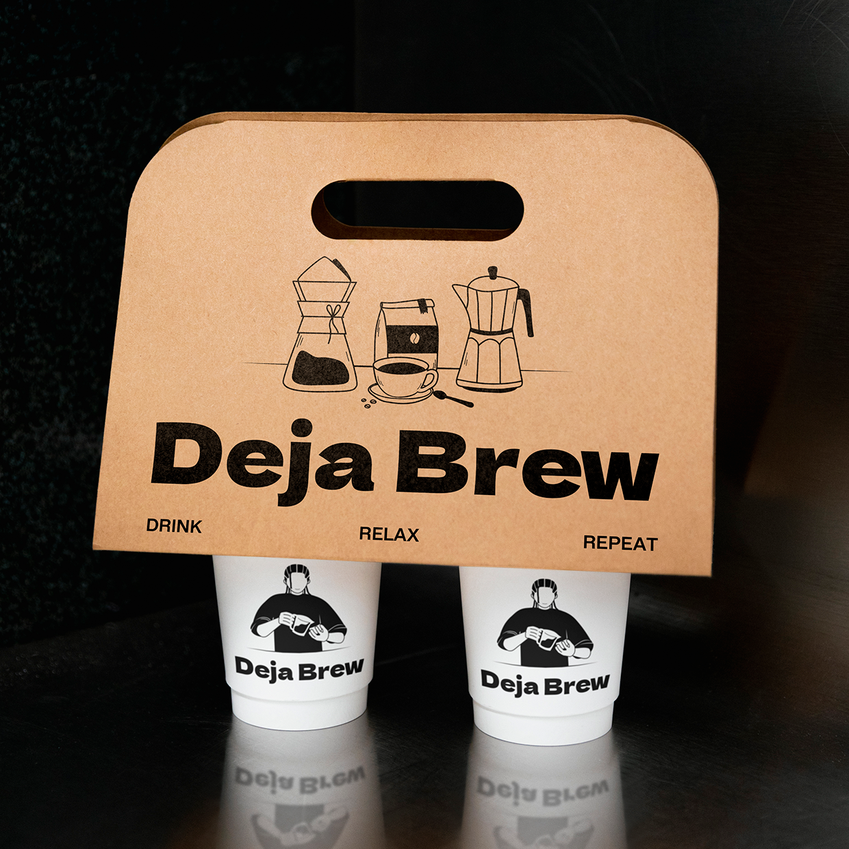 Deja Brew | Кофейня | Брендинг — Изображение №9 — Брендинг, Графика на Dprofile