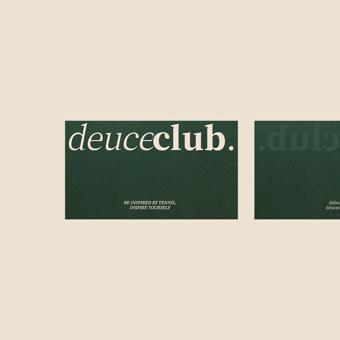 Deuce Club | Теннисный клуб | Брендинг — Изображение №6 — Брендинг, Графика на Dprofile