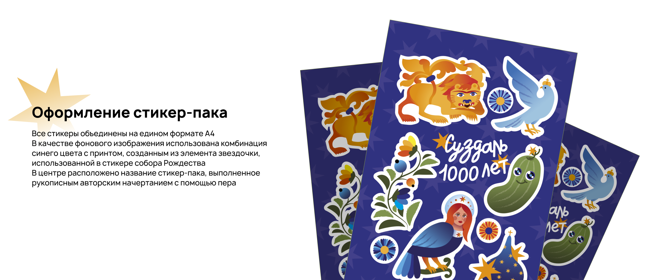 Дизайн стикер-пака | 1000-летие города Суздаль — Изображение №7 — Иллюстрация, Графика на Dprofile